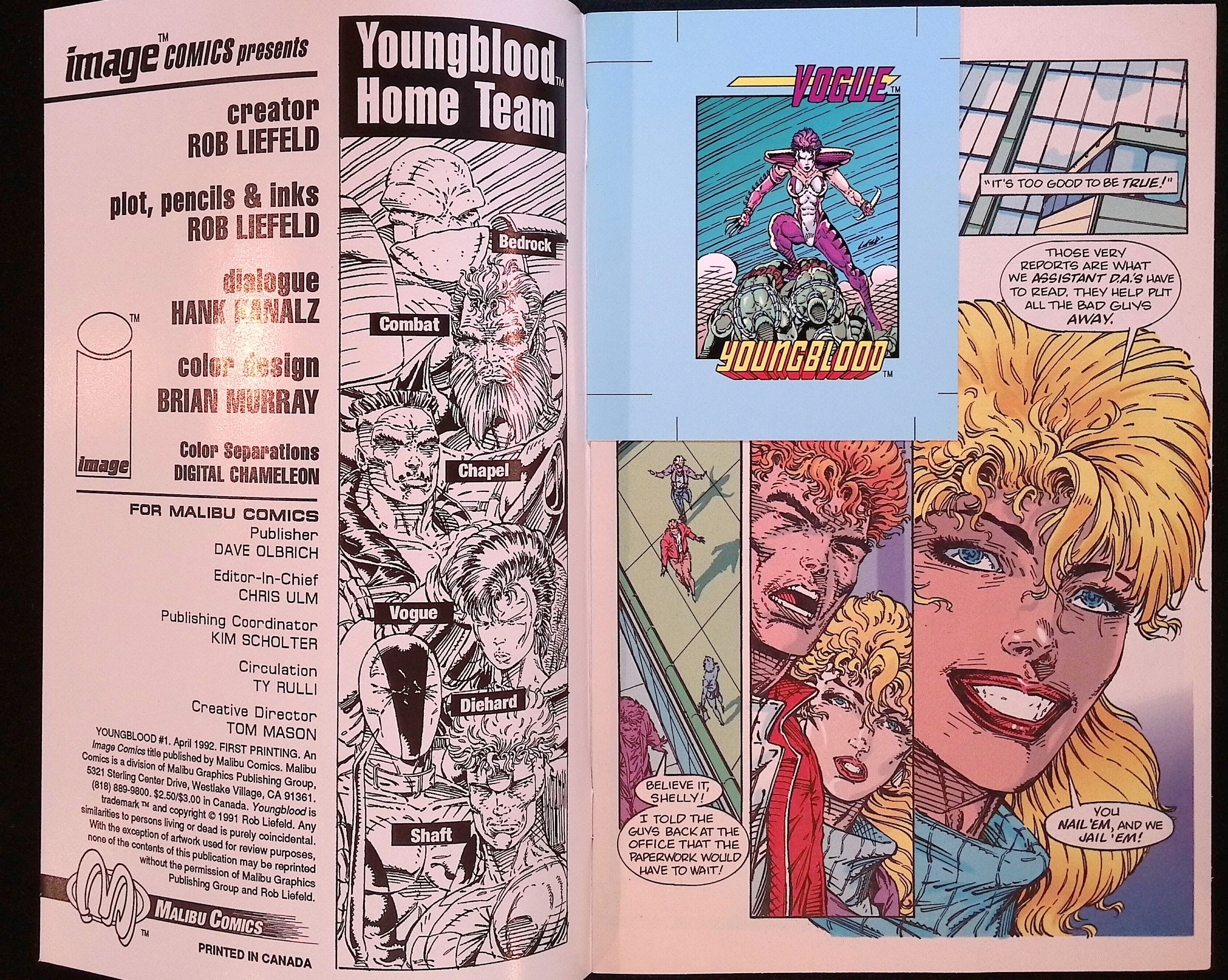 Youngblood # 1 Cover A First Printing 1992 NM-