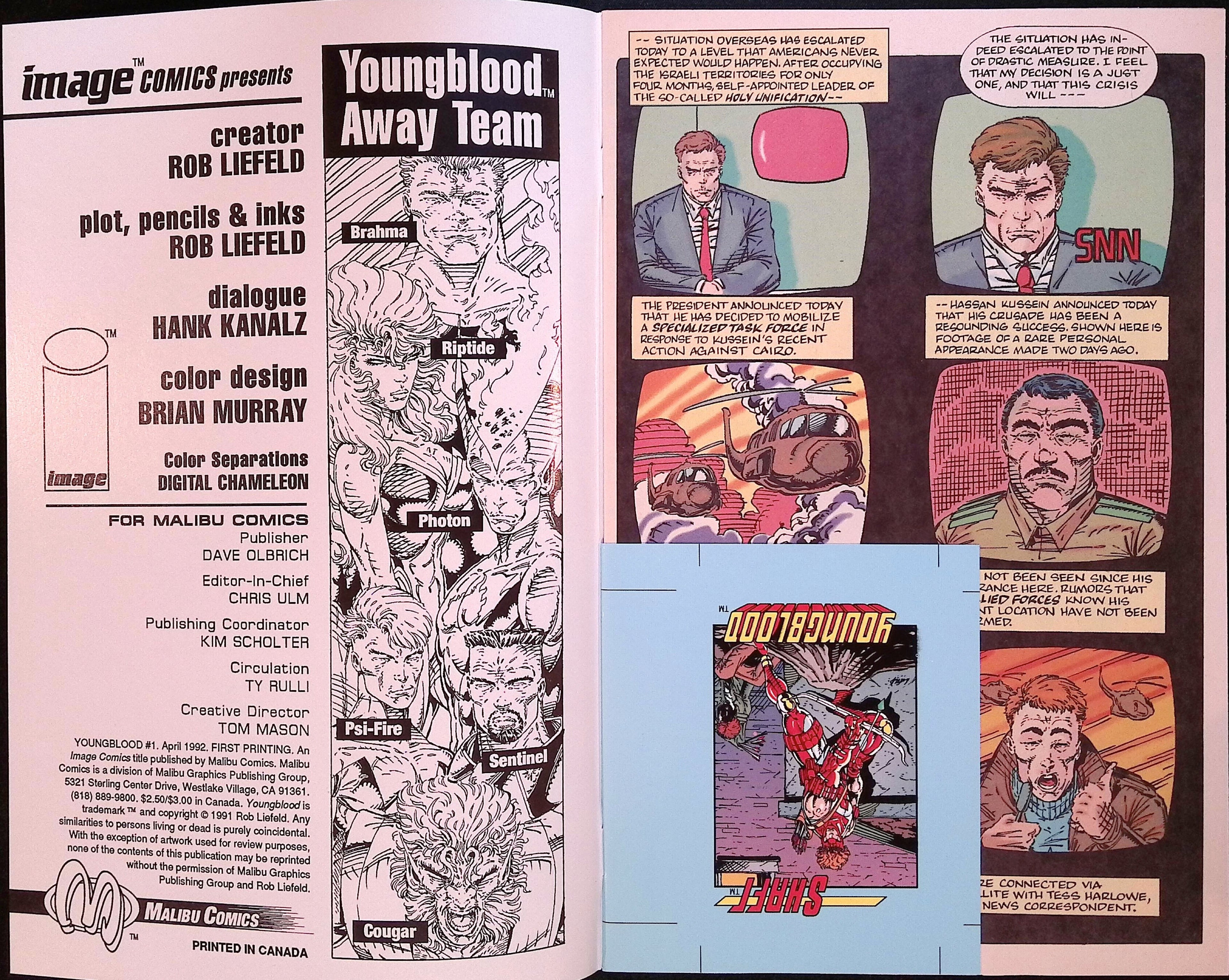 Youngblood # 1 Cover A First Printing 1992 NM-