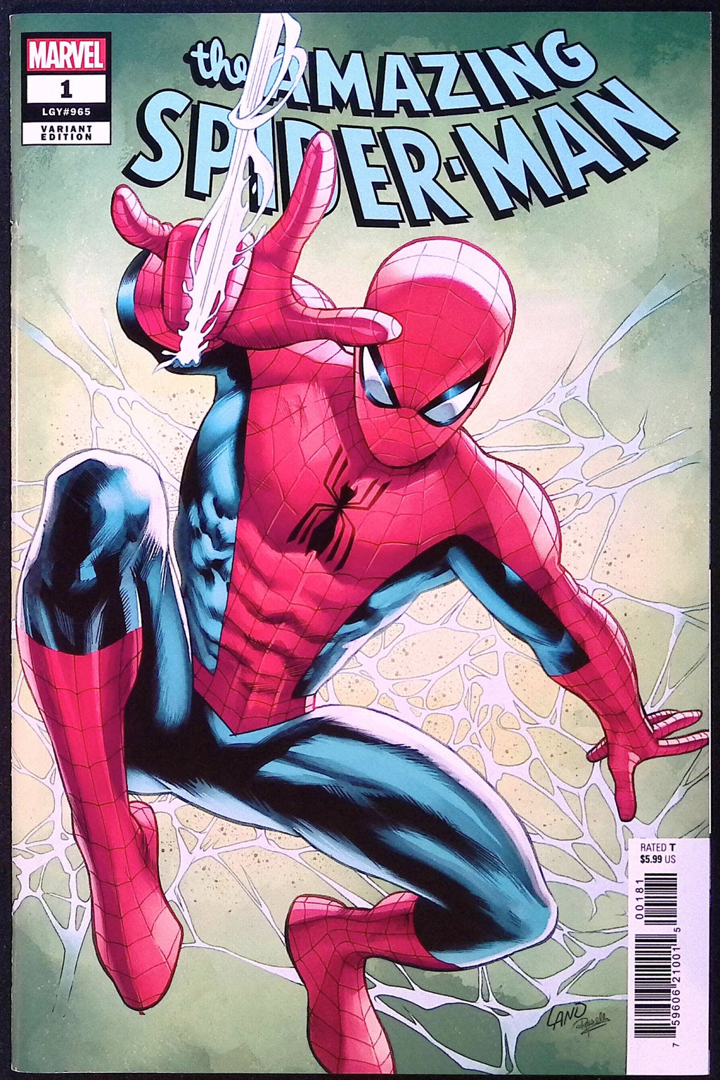 The Amazing Spider-Man # 1 Land Variant 2025 NM-