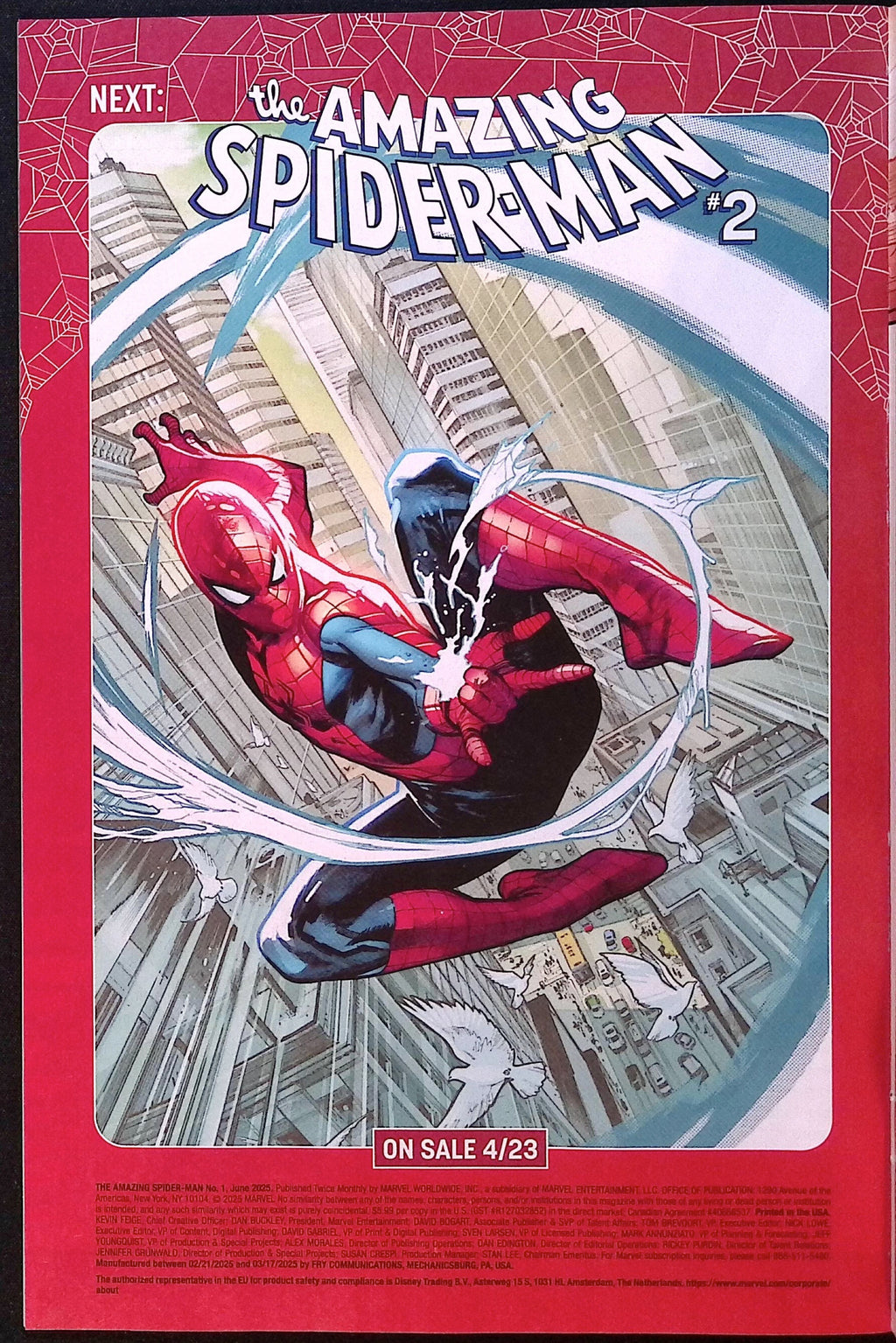 The Amazing Spider-Man # 1 Di Meo Variant 2025 NM