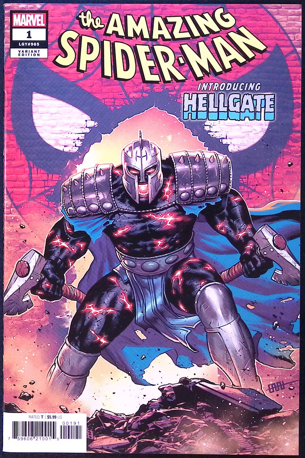 The Amazing Spider-Man # 1 Cafu Hellgate Variant 2025 NM