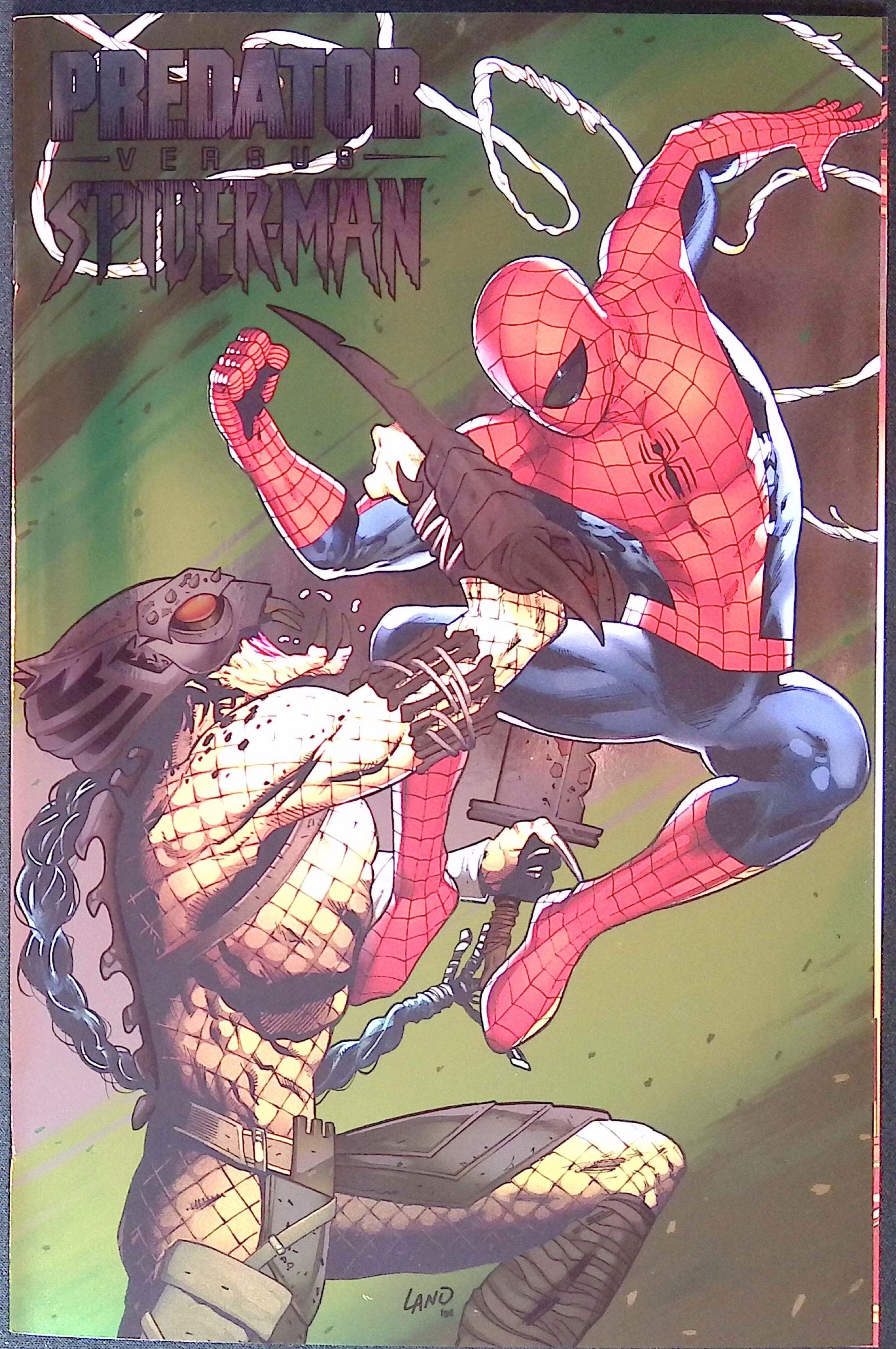 Predator vs. Spider-Man # 1 Land Foil Variant 2025 NM