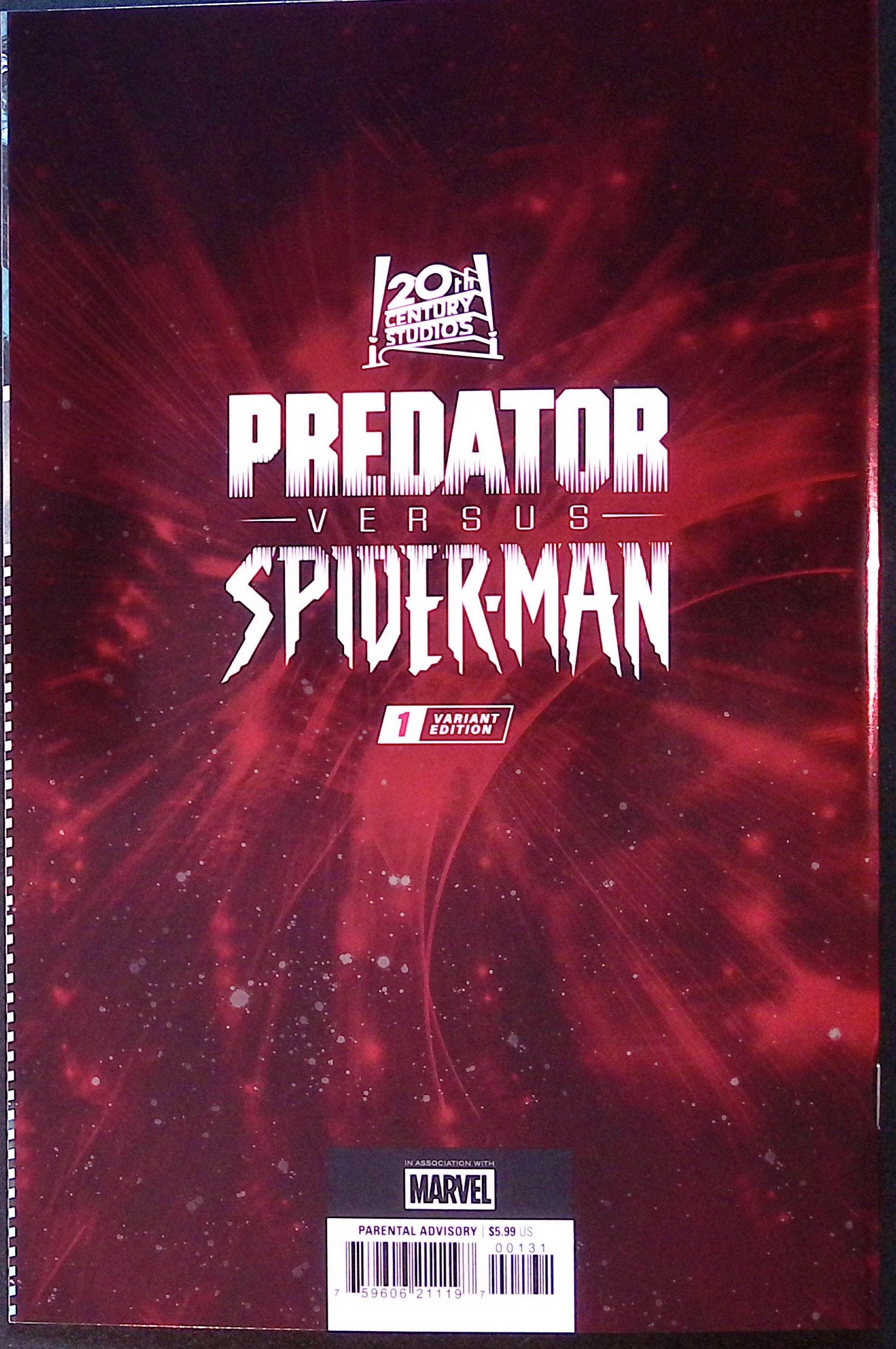 Predator vs. Spider-Man # 1 Land Foil Variant 2025 NM