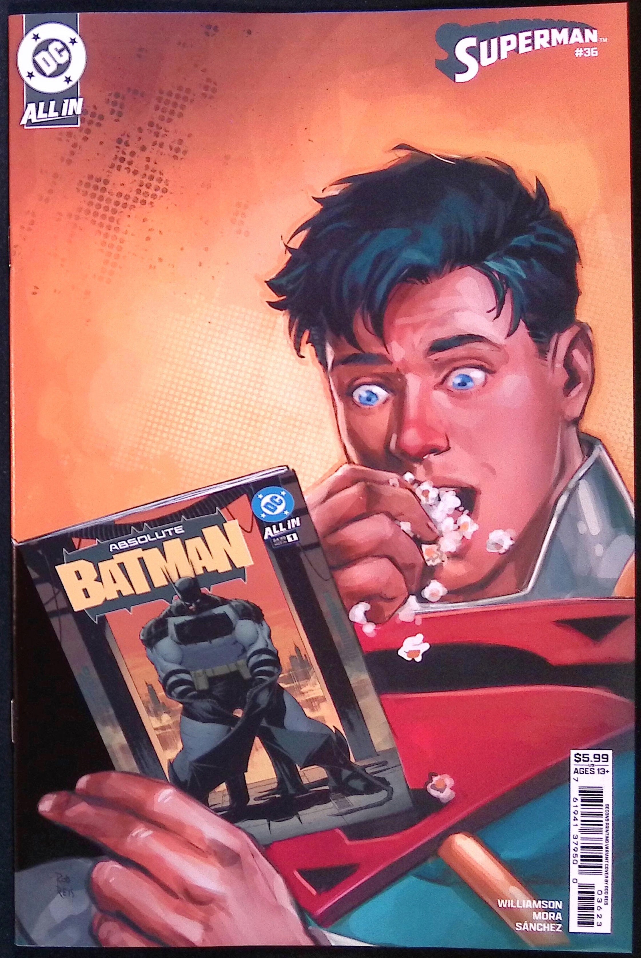 Superman # 36 Reis "Absolute Batman" Variant Second Printing 2026 BN