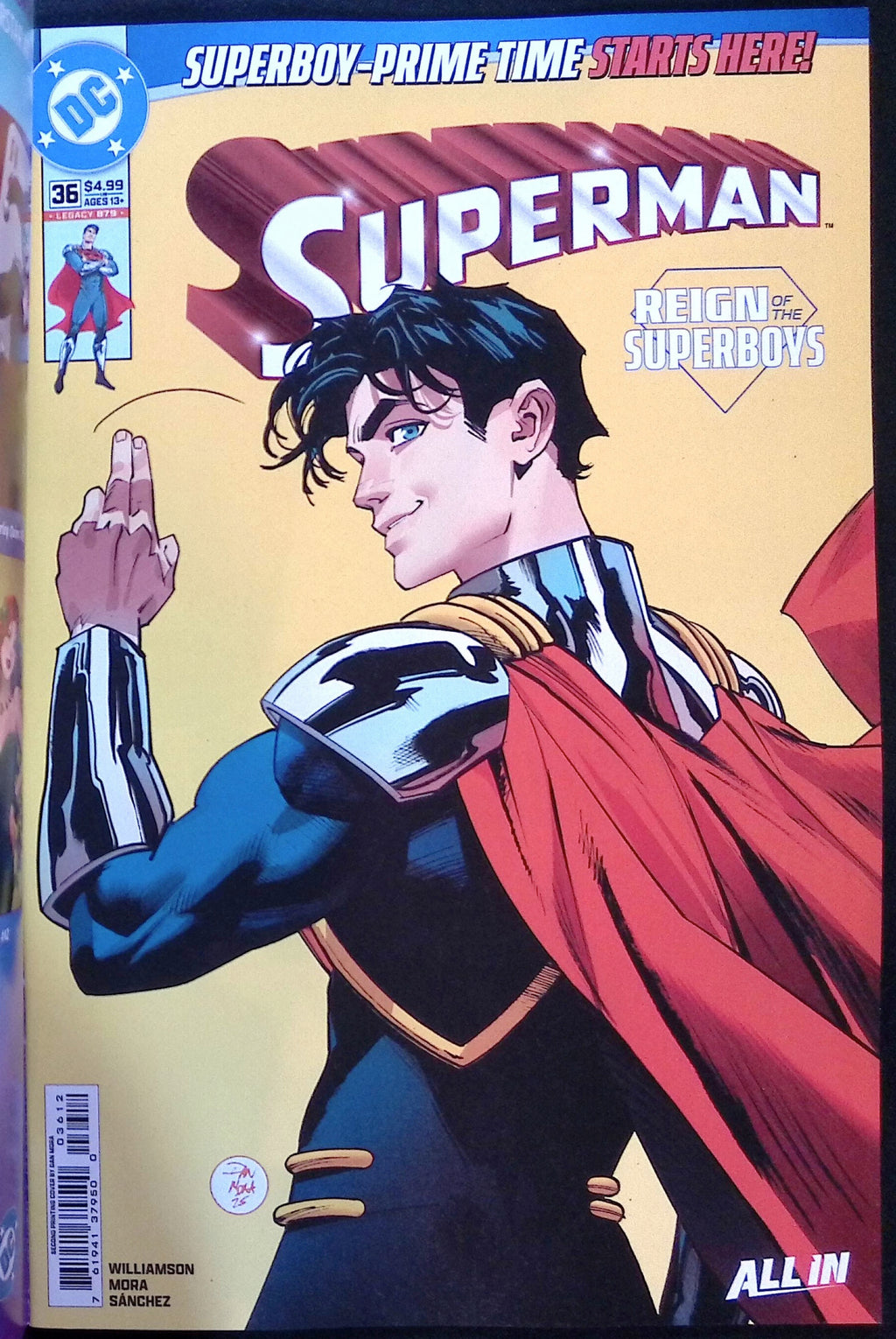Superman # 36 Reis "Absolute Batman" Variant Second Printing 2026 BN