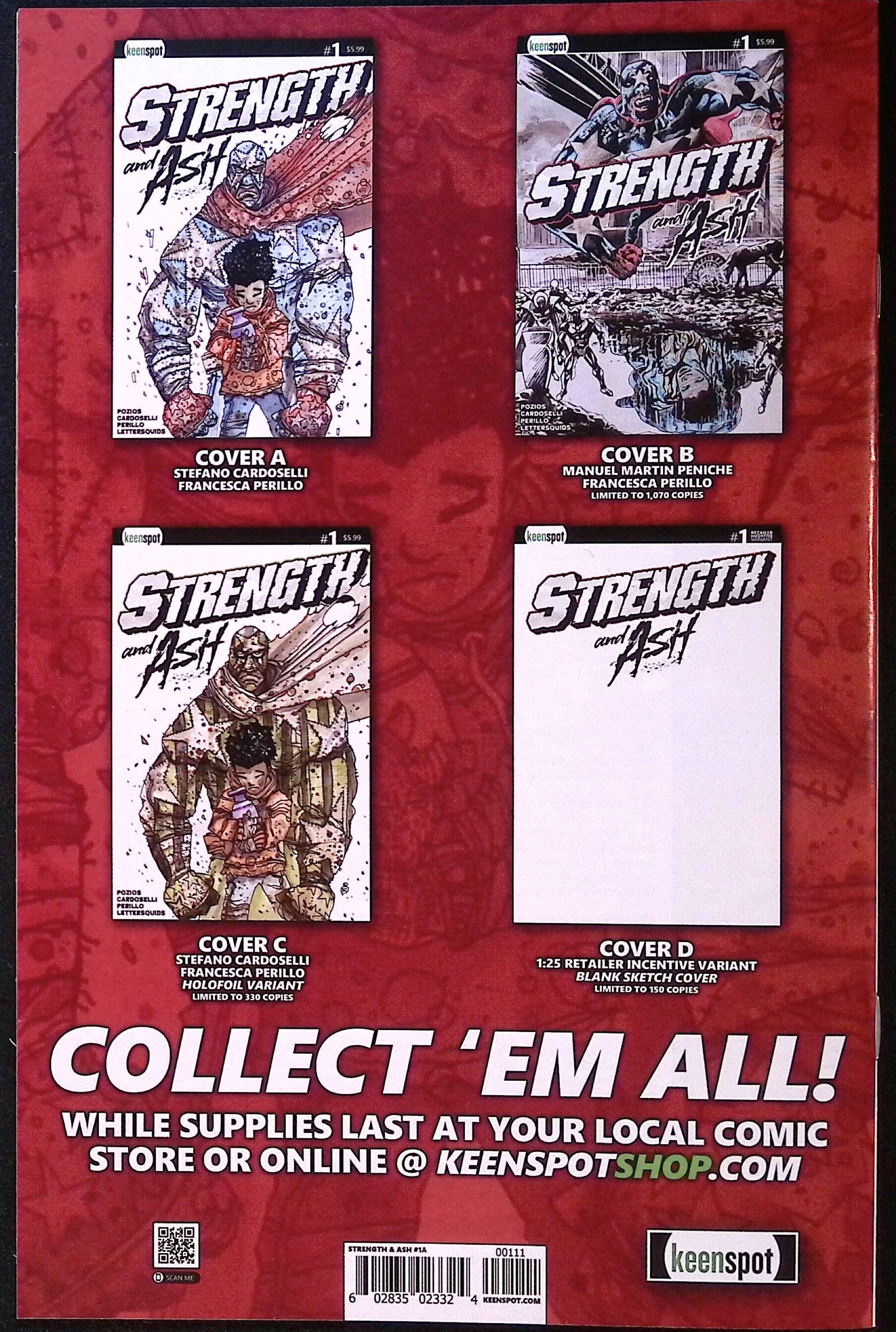 Strength & Ash # 1 Cover A First Printing 2026 BN