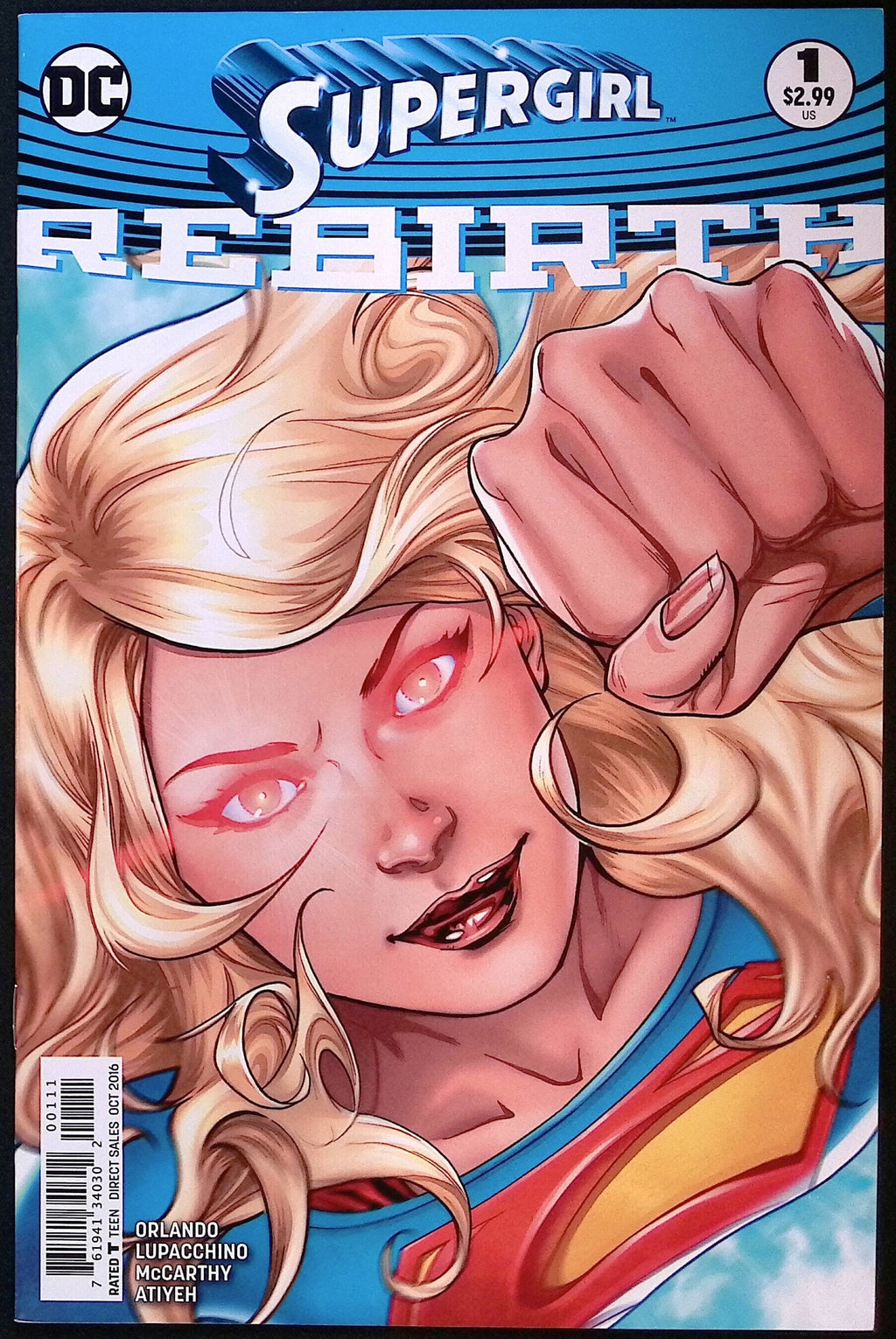 Supergirl: Rebirth # 1 2016 VF/NM