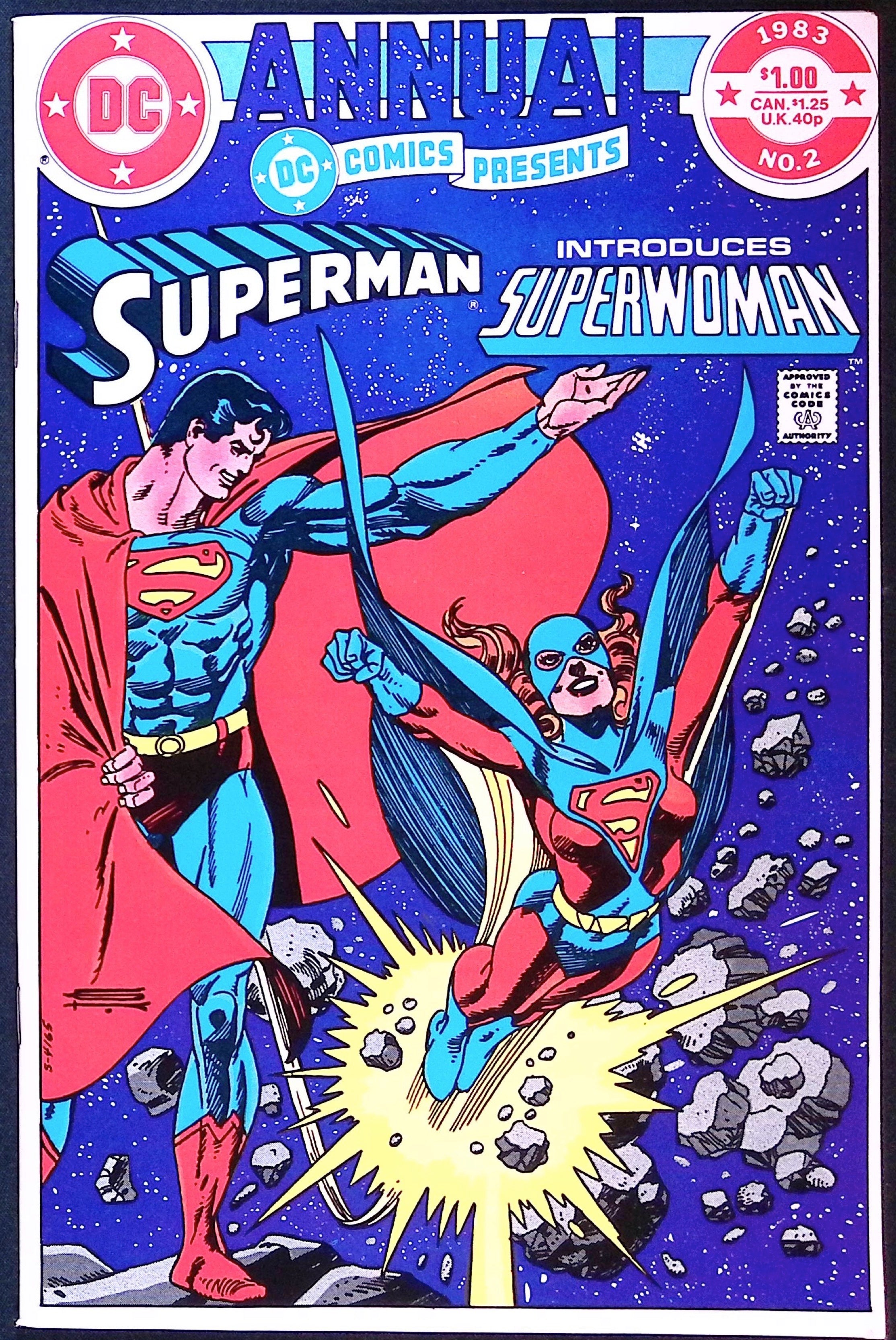 DC Comics Presents Annual # 2 First Appearance of Superwoman 1983 VF+