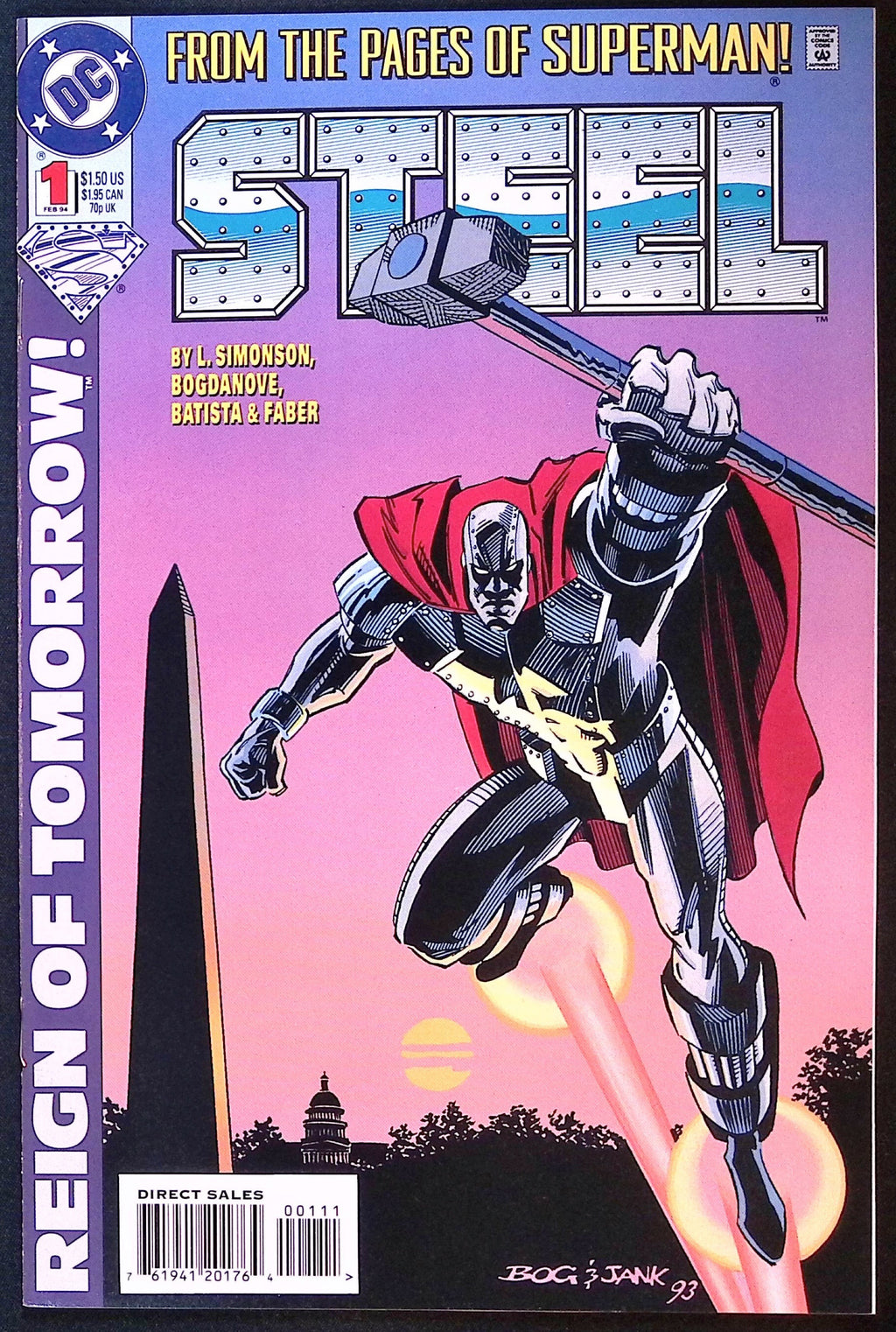 Steel # 1 First Appearance of Natasha Irons 1994 NM-
