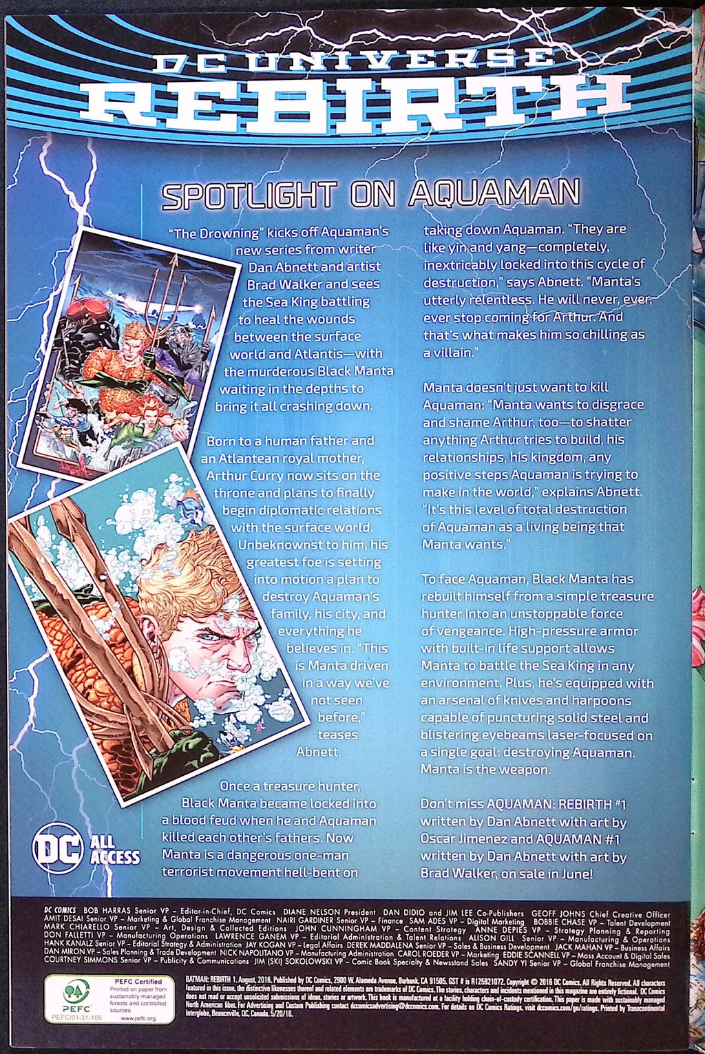 Batman: Rebirth # 1 2016 VF/NM