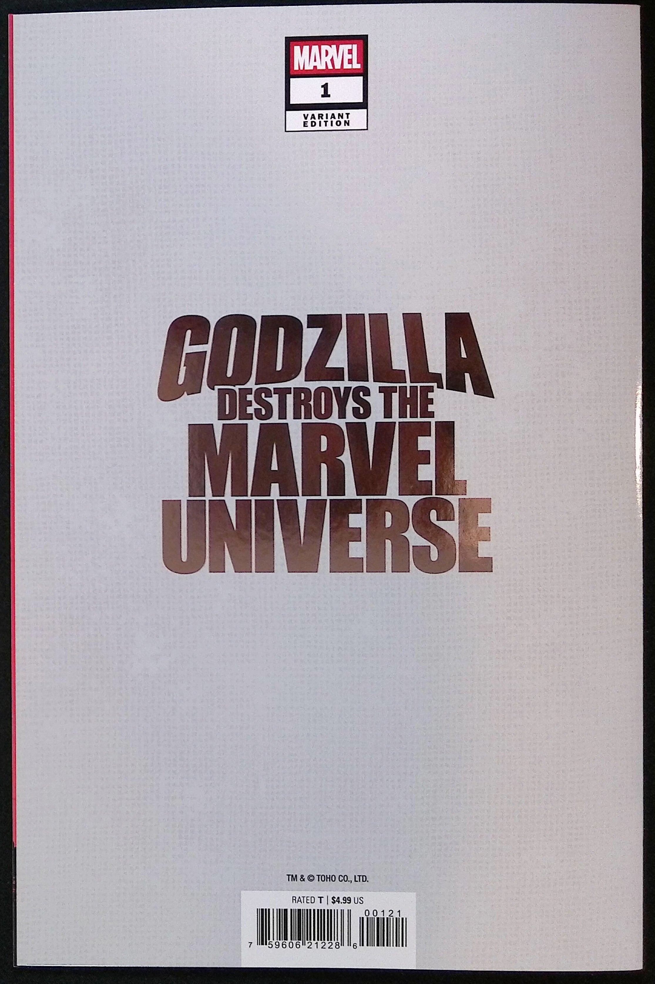 Godzilla Destroys the Marvel Universe # 1 Yu Foil Variant 2025 NM