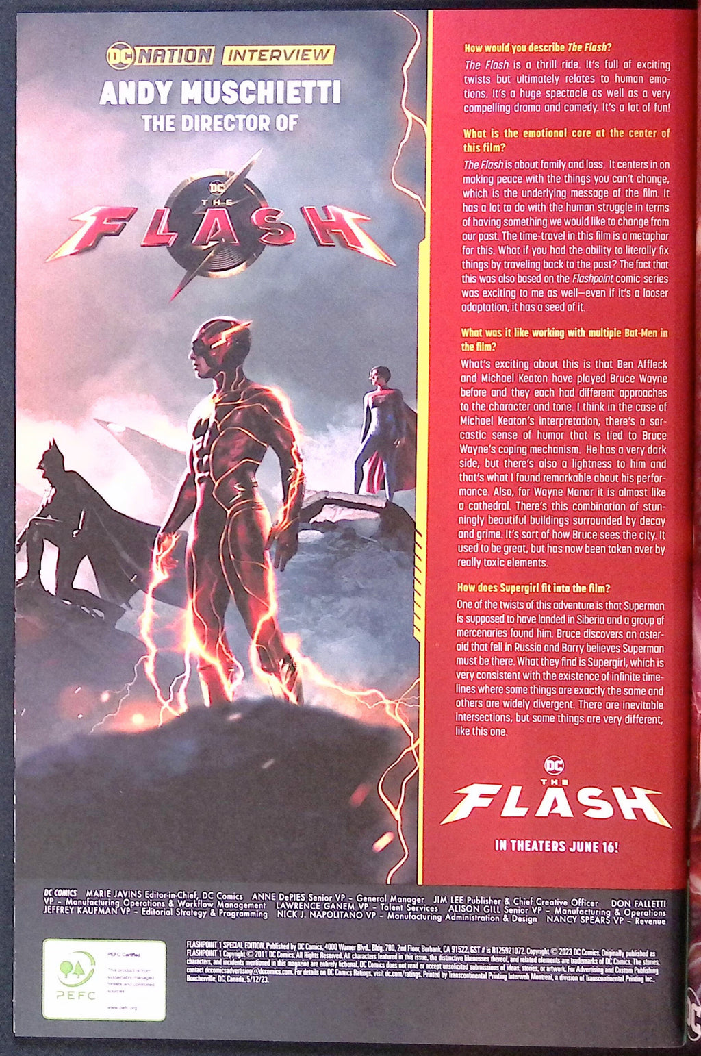 Flashpoint # 1 Special Edition Reprint 2023 NM