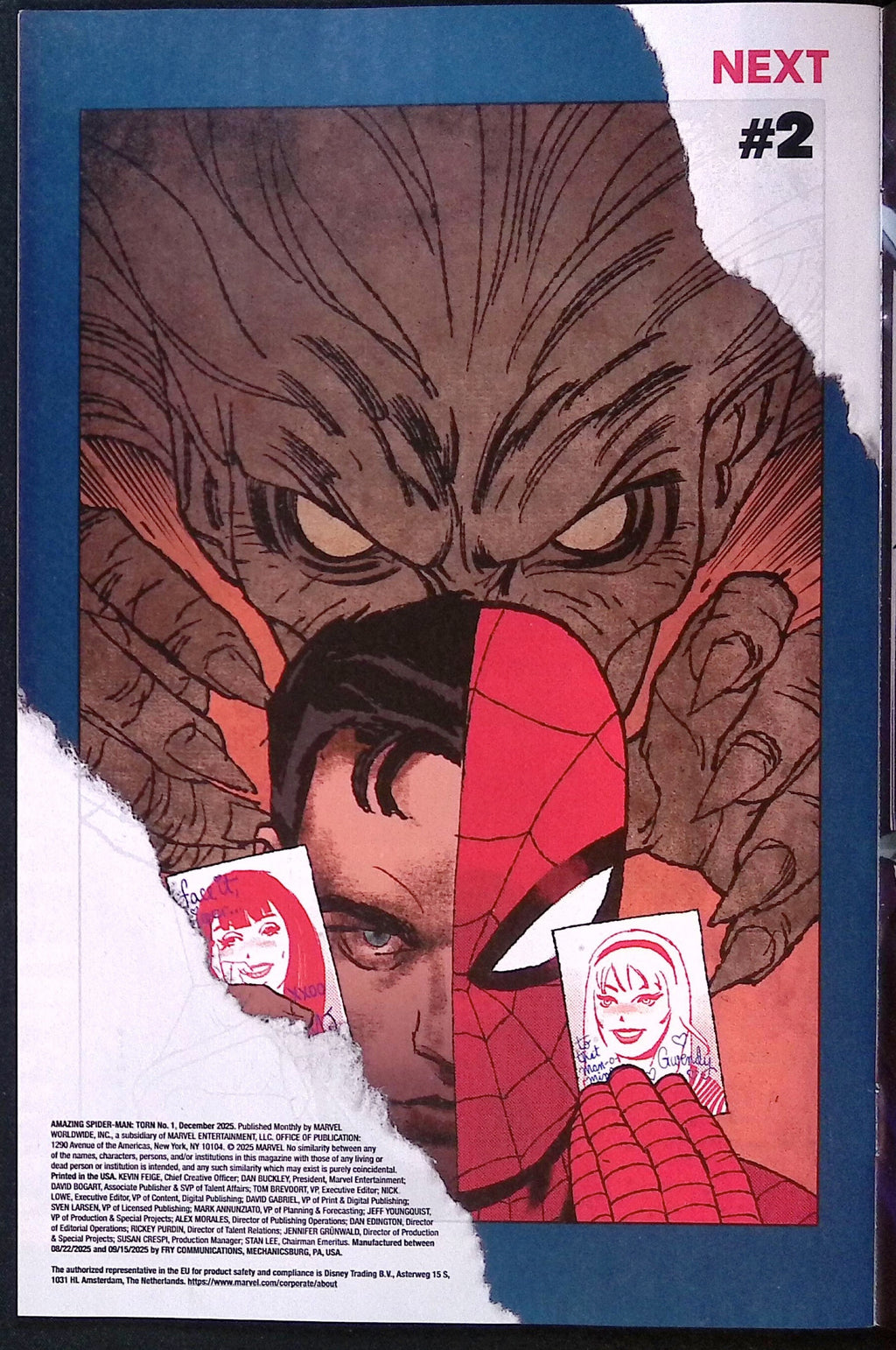 The Amazing Spider-Man: Torn # 1 1:25 Chiarello Incentive Variant 2025 NM-