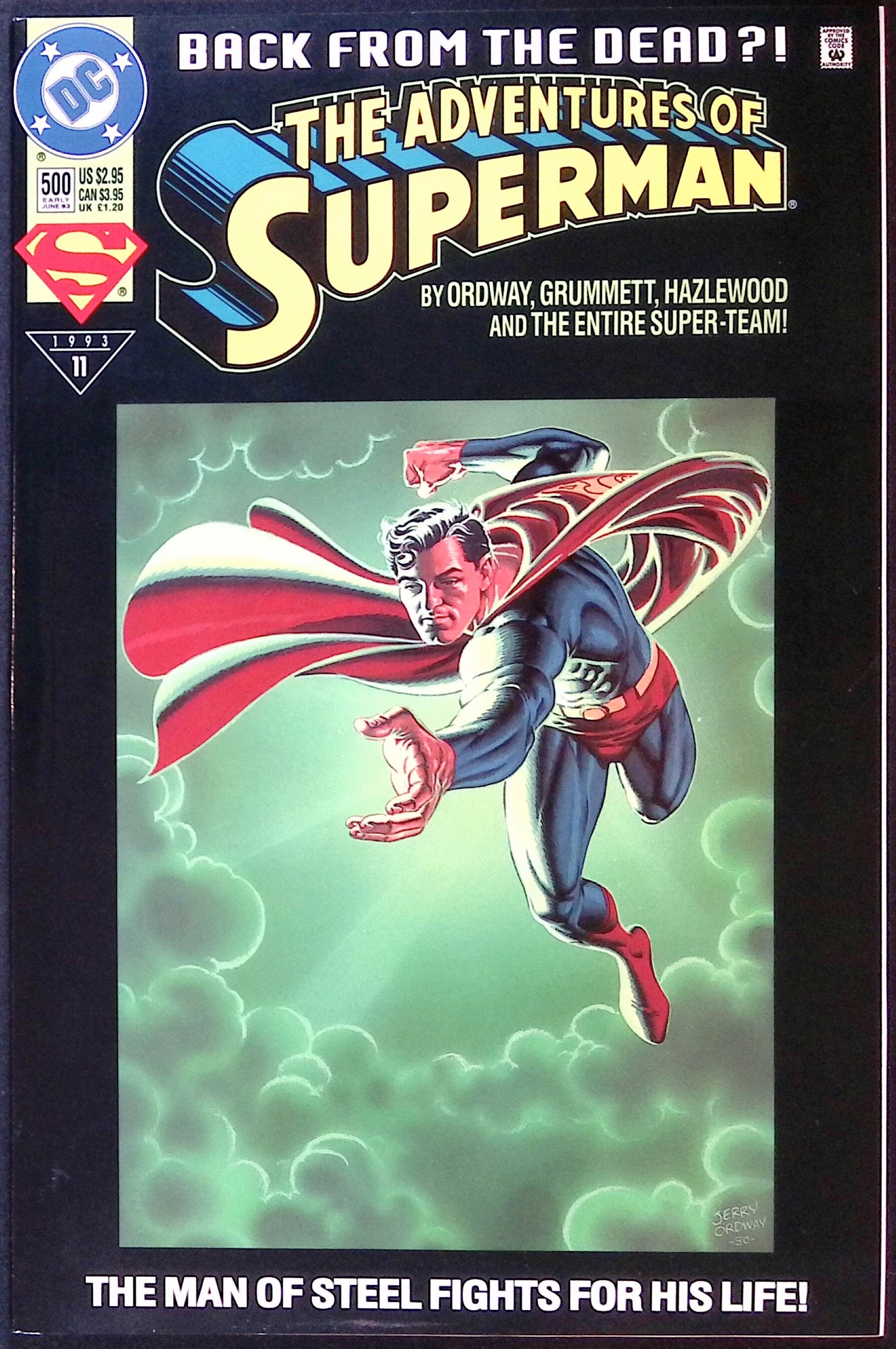 Adventures of Superman # 500 First Printing Polybagged Opened 1993 NM-