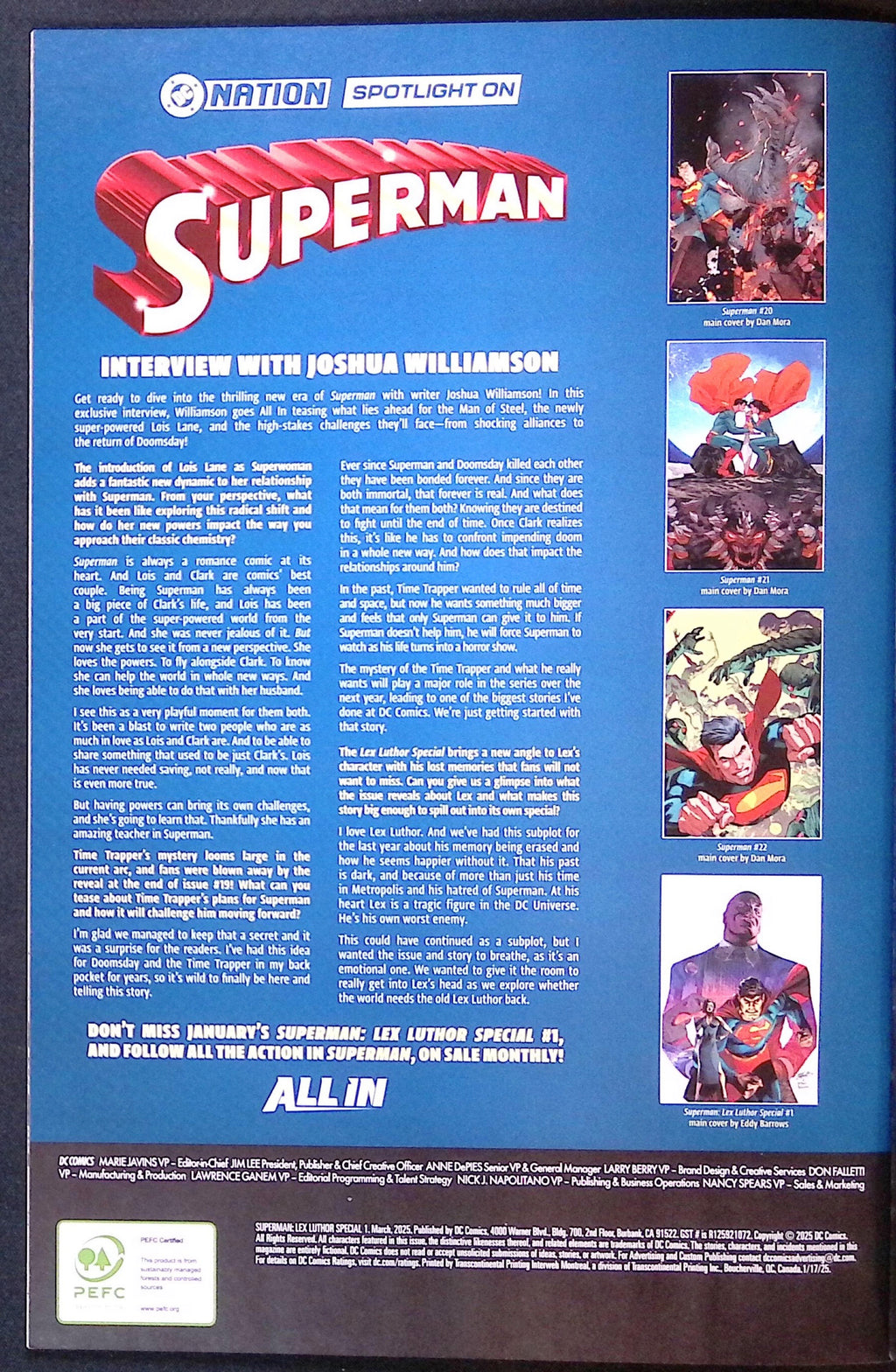 Superman: Lex Luthor Special # 1 Foil Variant 2025 NM