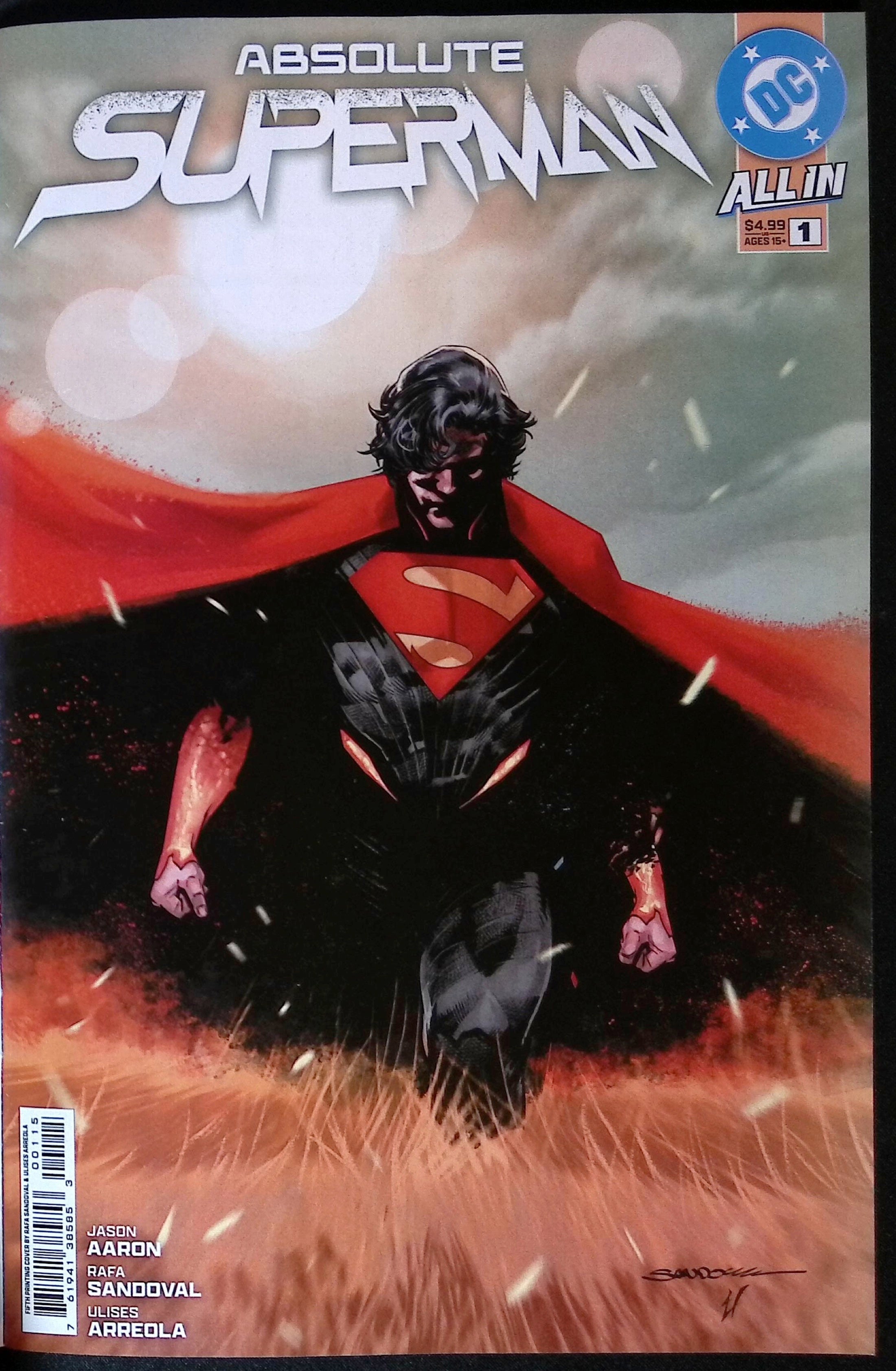 Absolute Superman # 1 Mark Spears Connecting Foil Variant Fifth Printing 2025 BN