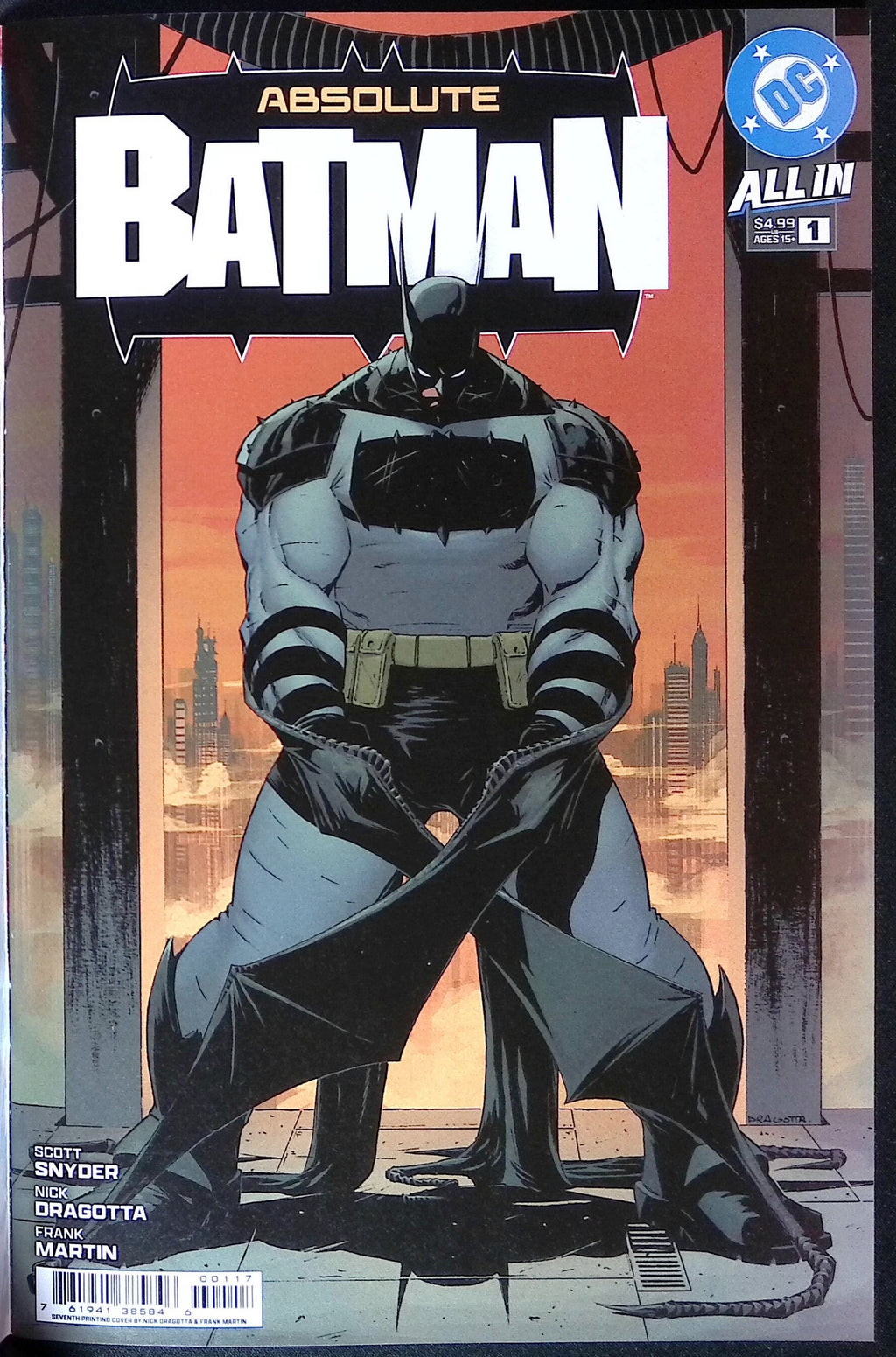 Absolute Batman # 1 Mark Spears Connecting Foil Variant Seventh Printing 2025 BN