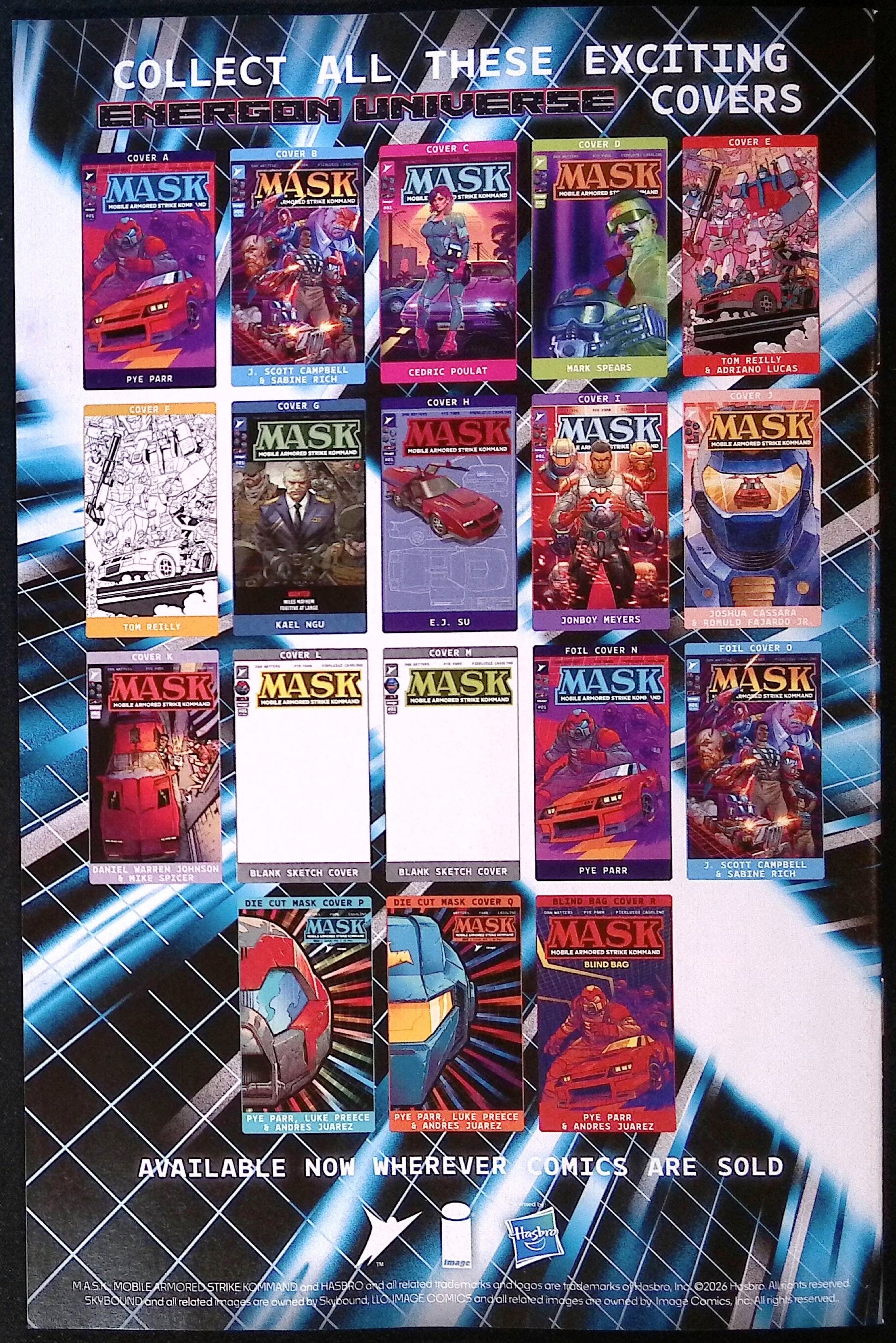 M.A.S.K. # 1 Cover G 1:25 Incentive Kael Ngu Variant First Printing 2026 BN