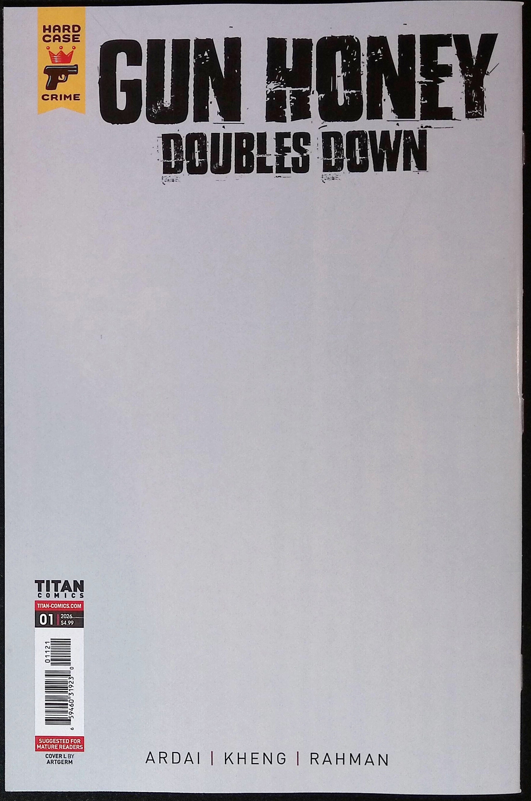 Gun Honey: Doubles Down # 1 Cover L Artgerm Inks Virgin First Printing 2026 BN