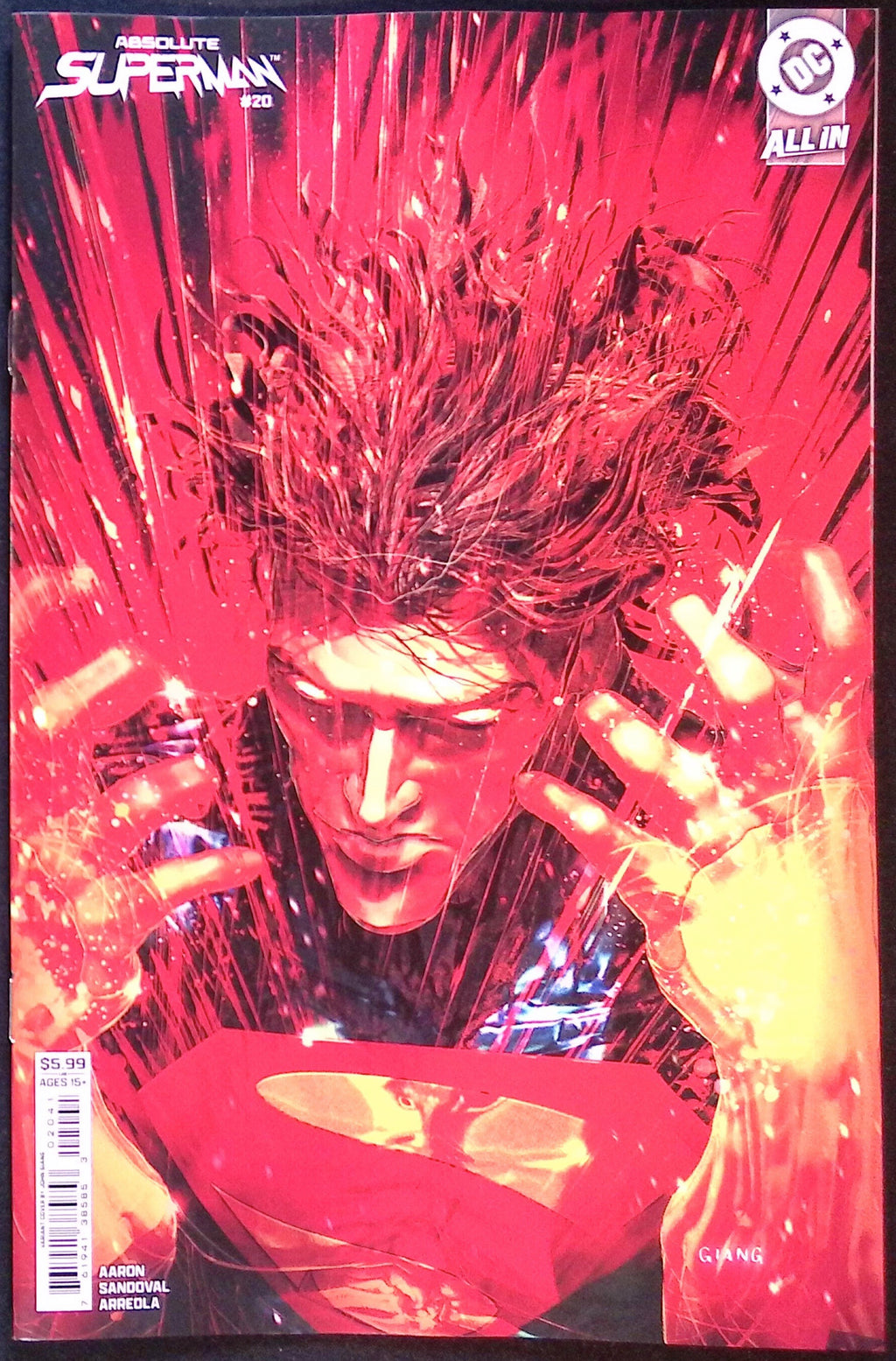 Absolute Superman # 20 Cover D John Giang Variant First Printing 2026 BN