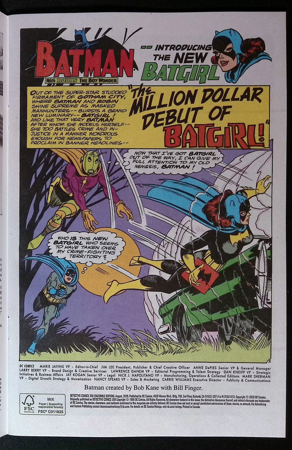Detective Comics # 359 Facsimile Edition Cover C Carmine Infantino Foil Variant 2026 BN