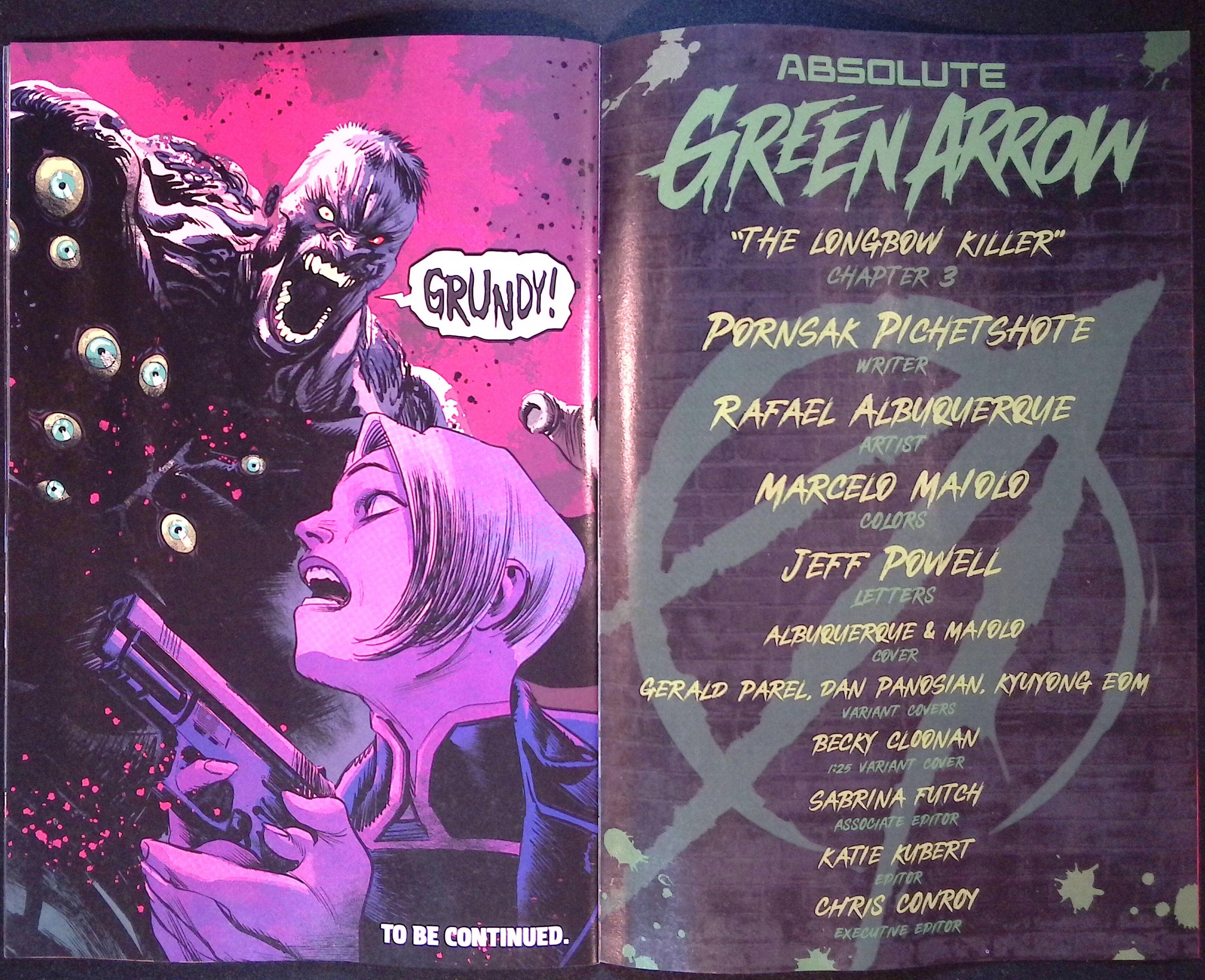 Absolute Green Arrow # 3 Cover B Gerald Parel Variant First Printing 2026 BN