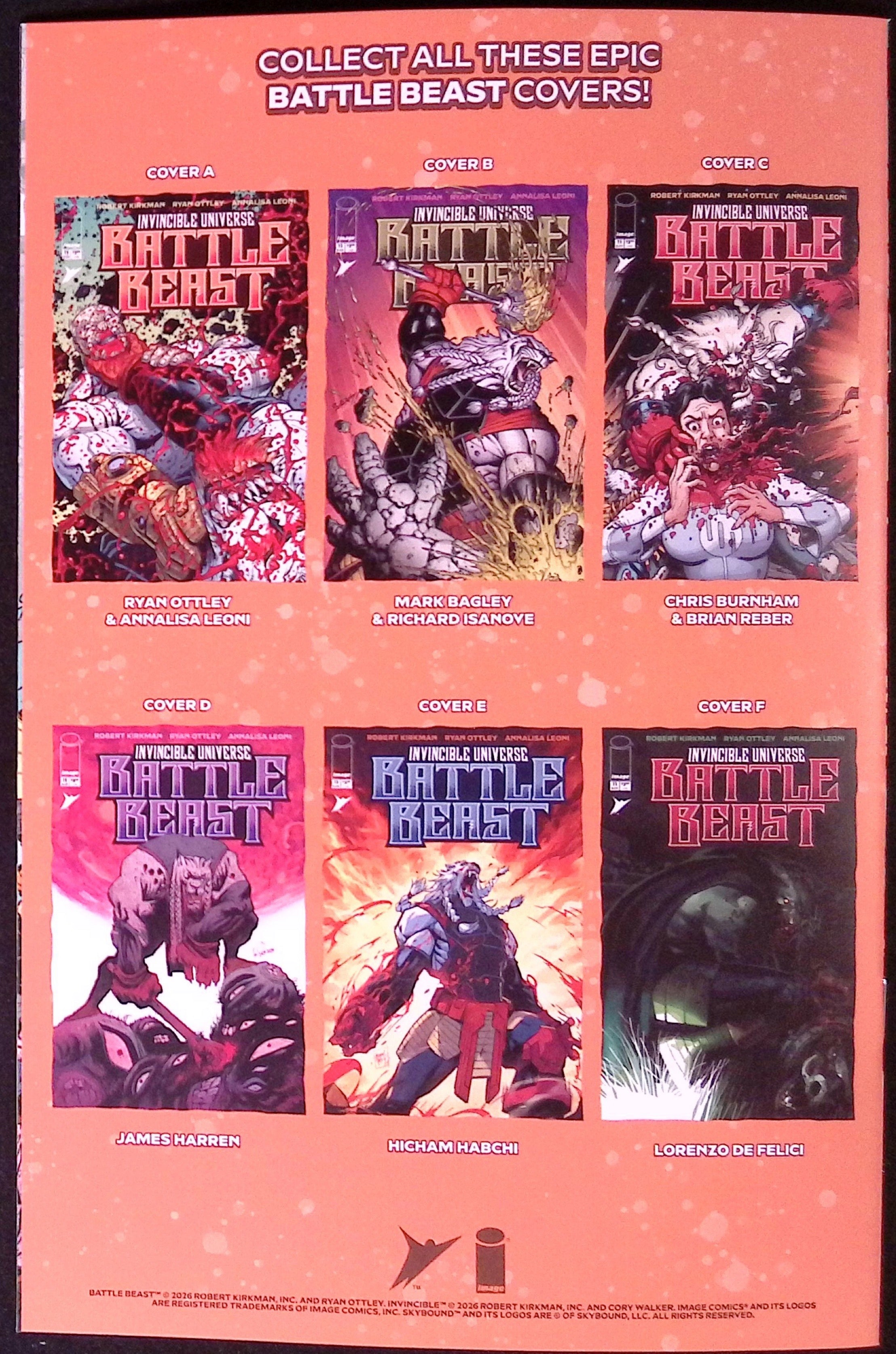 Invincible Universe: Battle Beast # 11 Cover A First Printing 2026 BN