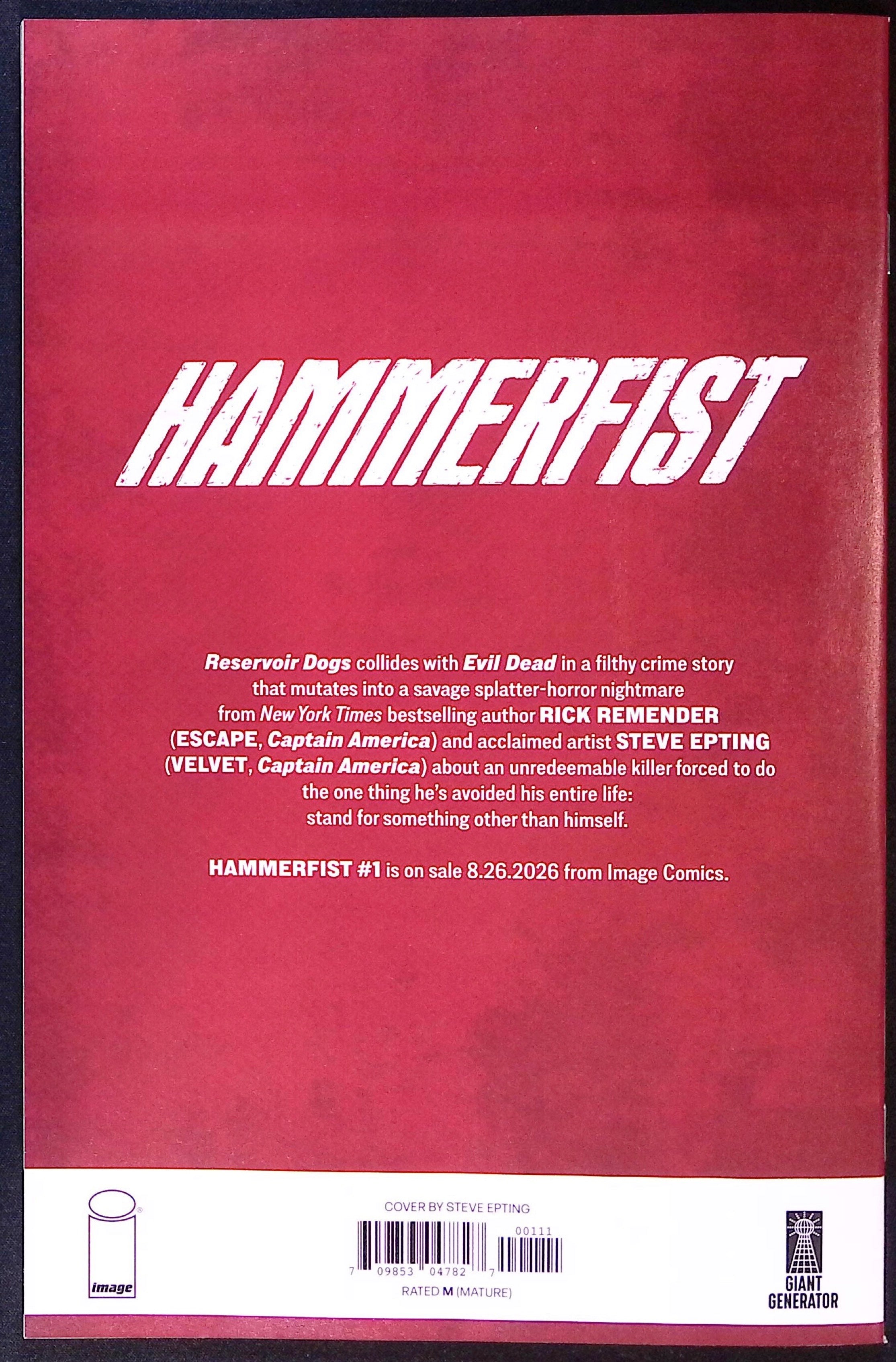 Hammerfist #1 Ashcan Promo 2026 BN