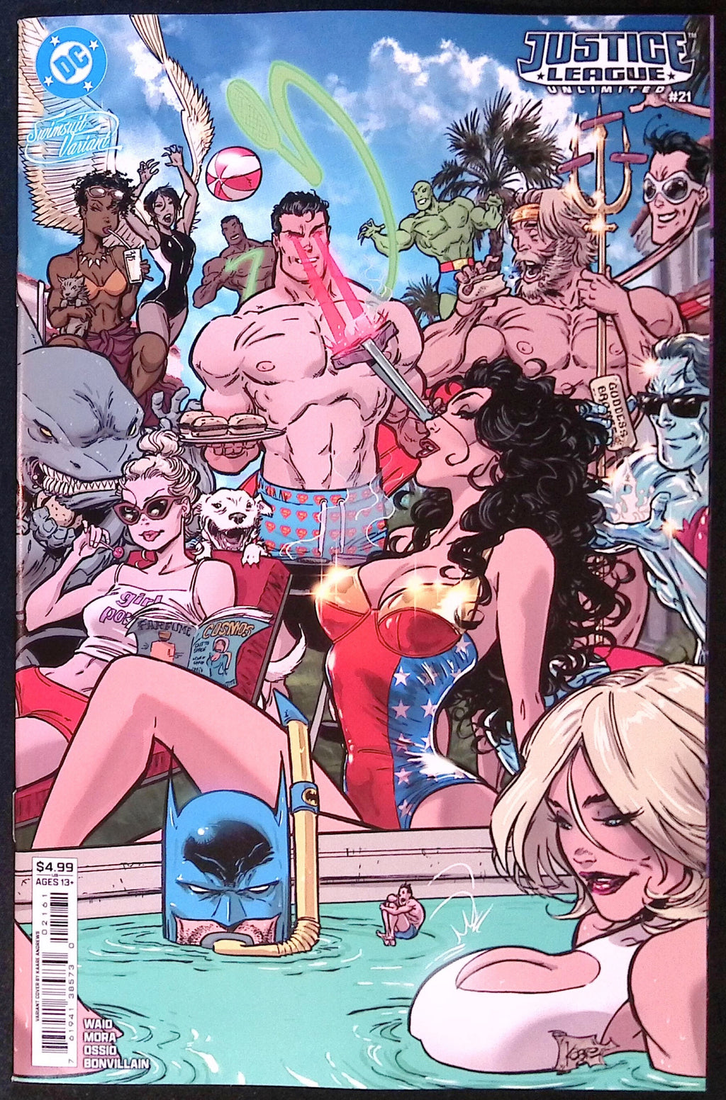 Justice League Unlimited # 21 Cover F Kaare Andrews Swimsuit Variant 2026 BN