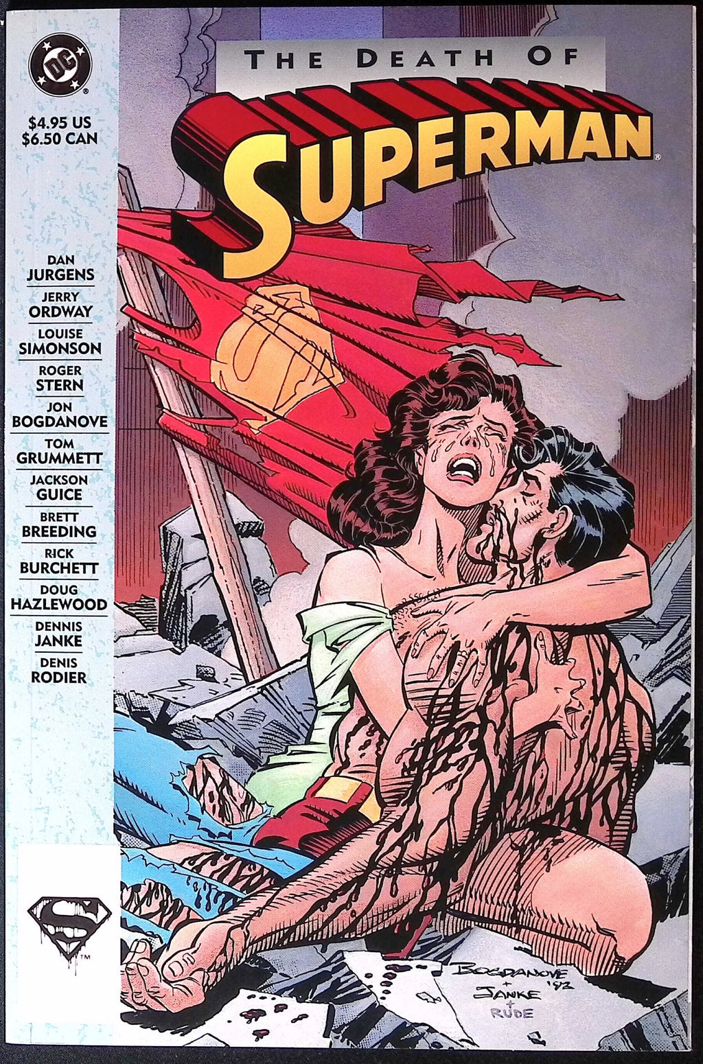 The Death of Superman Comic Book 1st Edition Print 1993 NM-