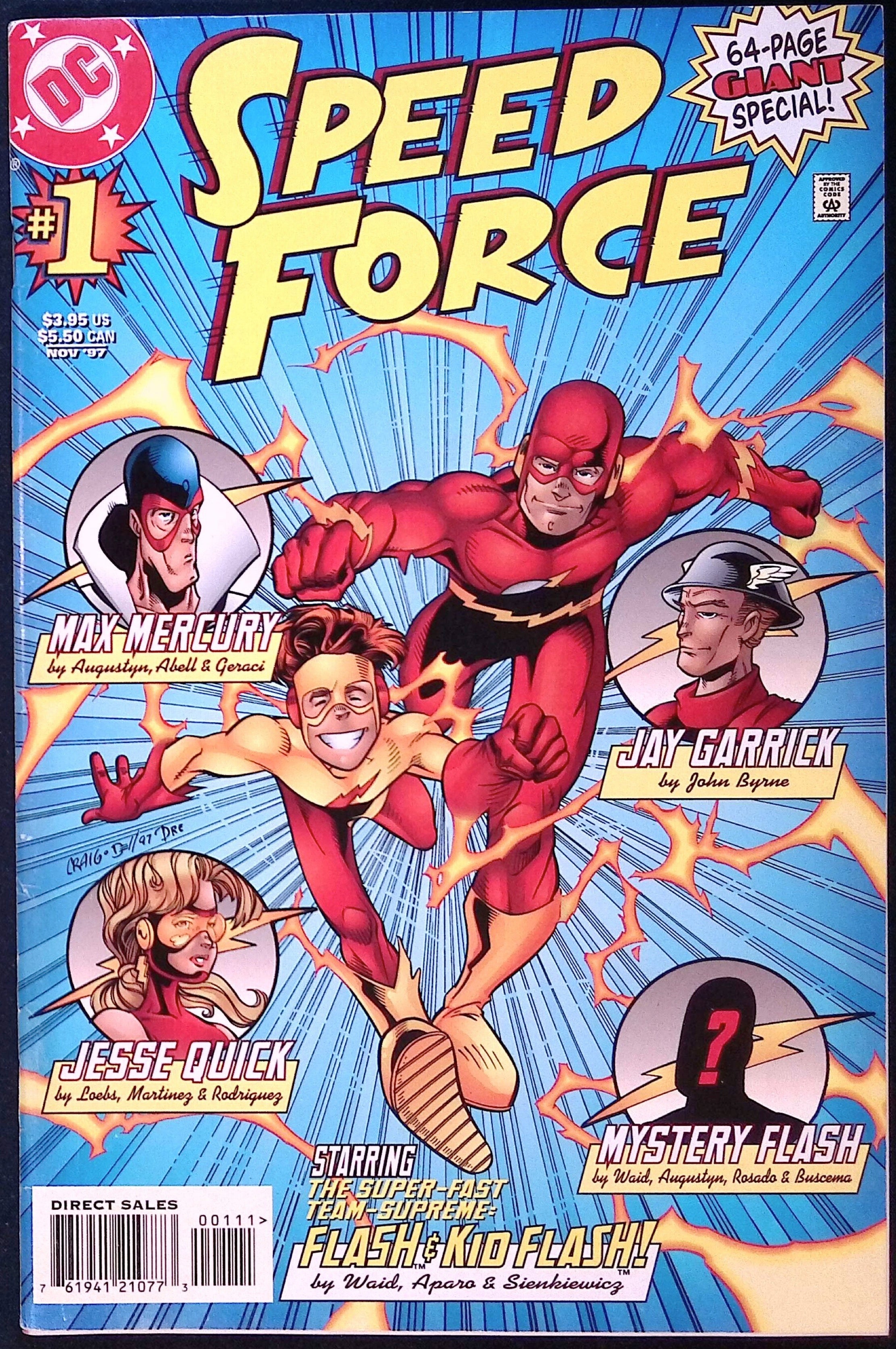 Speed Force # 1 First Appearance of Cobalt Blue Malcolm Thawne 1997 VG