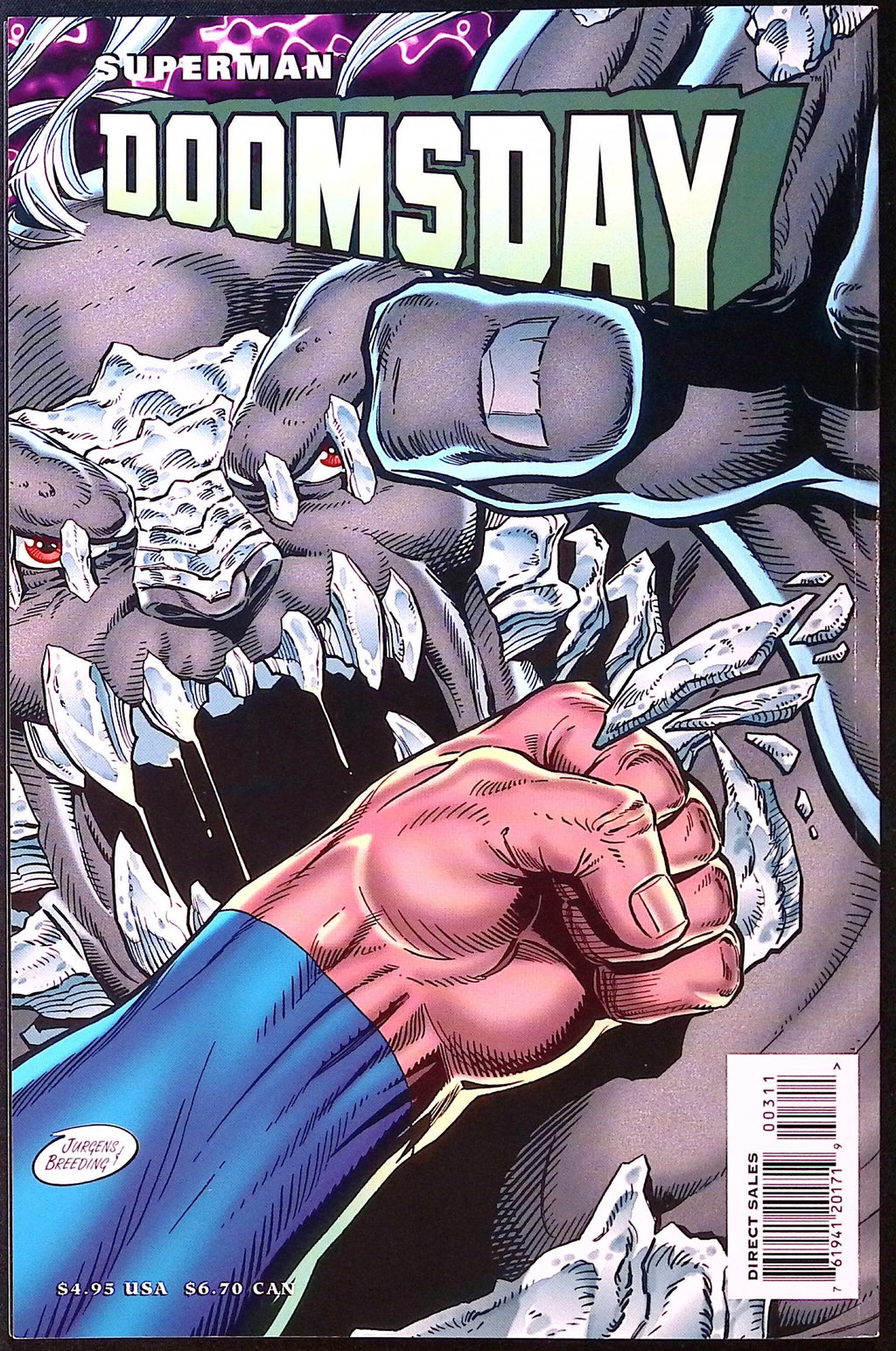 Superman/Doomsday: Hunter/Prey # 3 1994 NM-