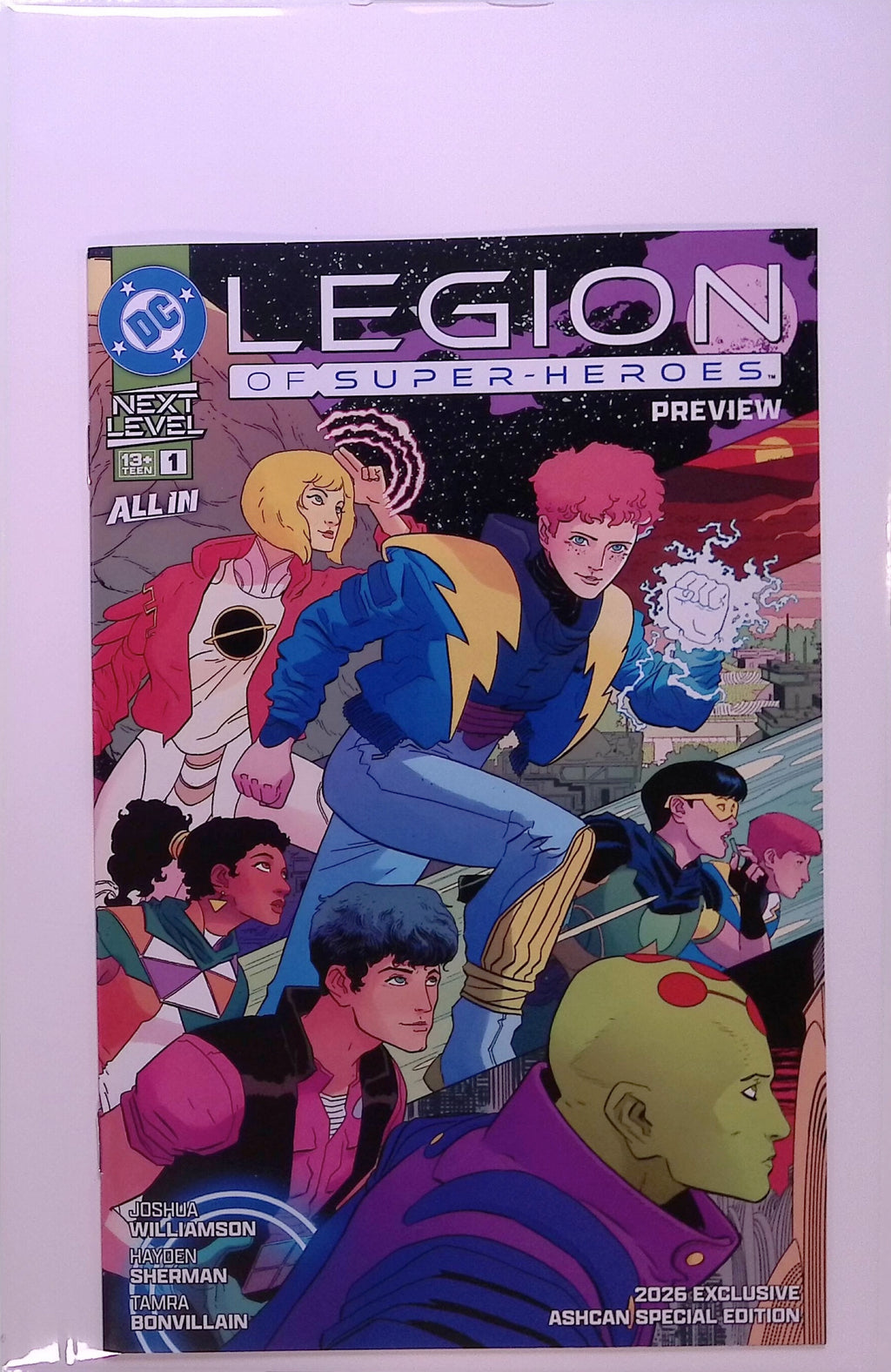 DC Legion of Super-Heroes Preview Next Level All In 2026 Exclusive Ashcan Special Edition BN