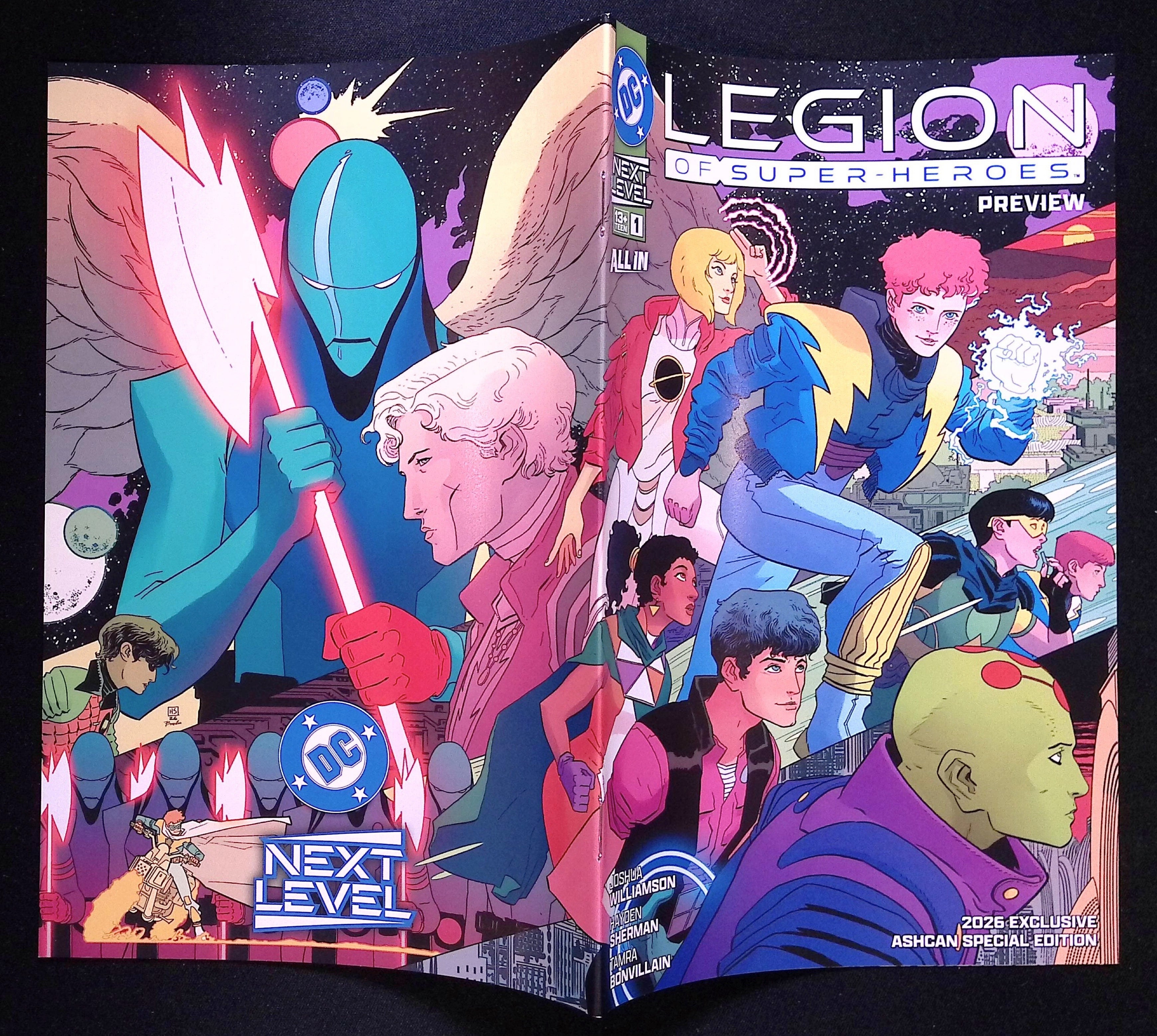 DC Legion of Super-Heroes Preview Next Level All In 2026 Exclusive Ashcan Special Edition BN