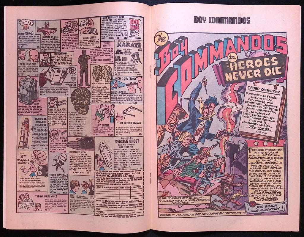 Boy Commandos # 1 1973 FN