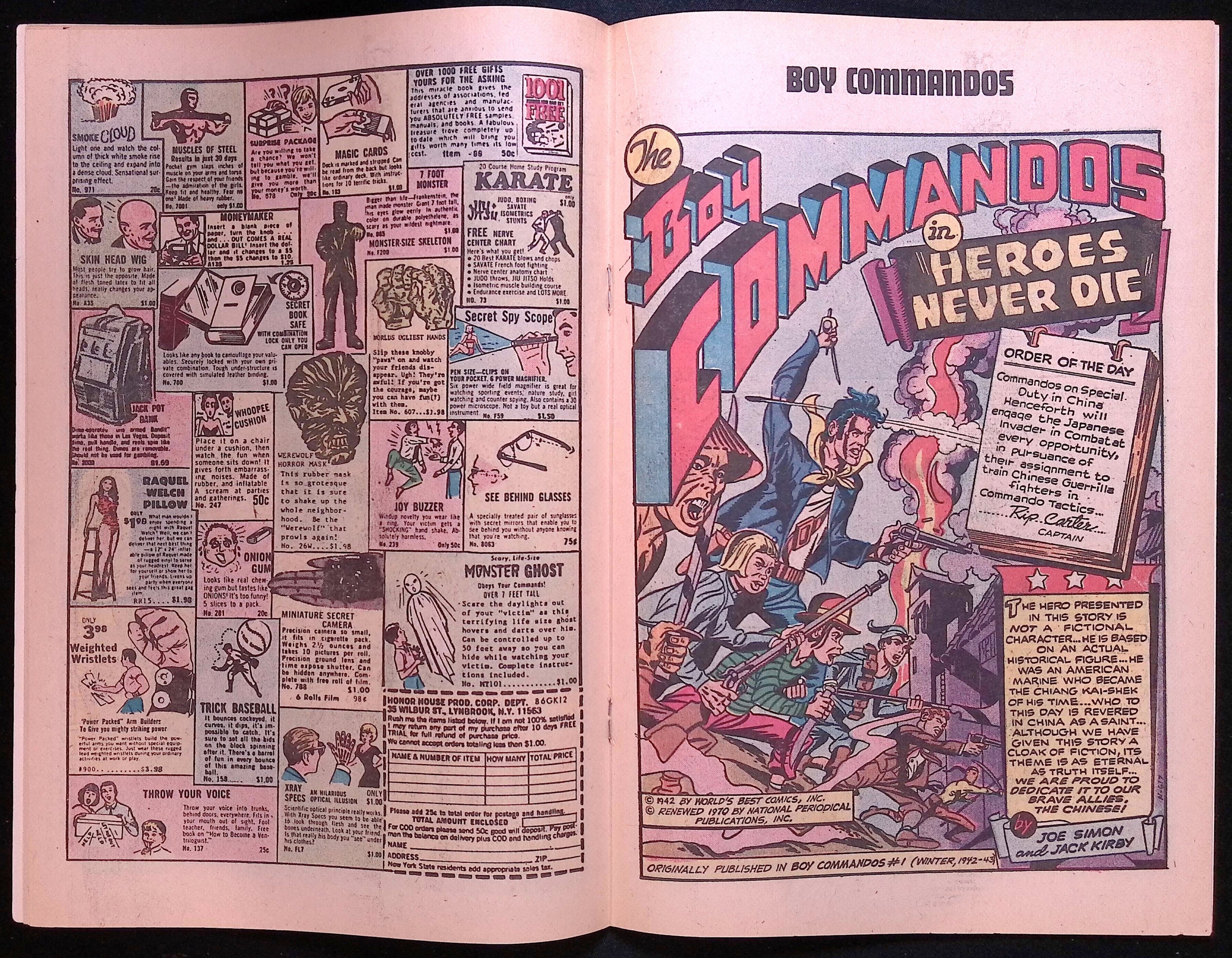 Boy Commandos # 1 1973 FN