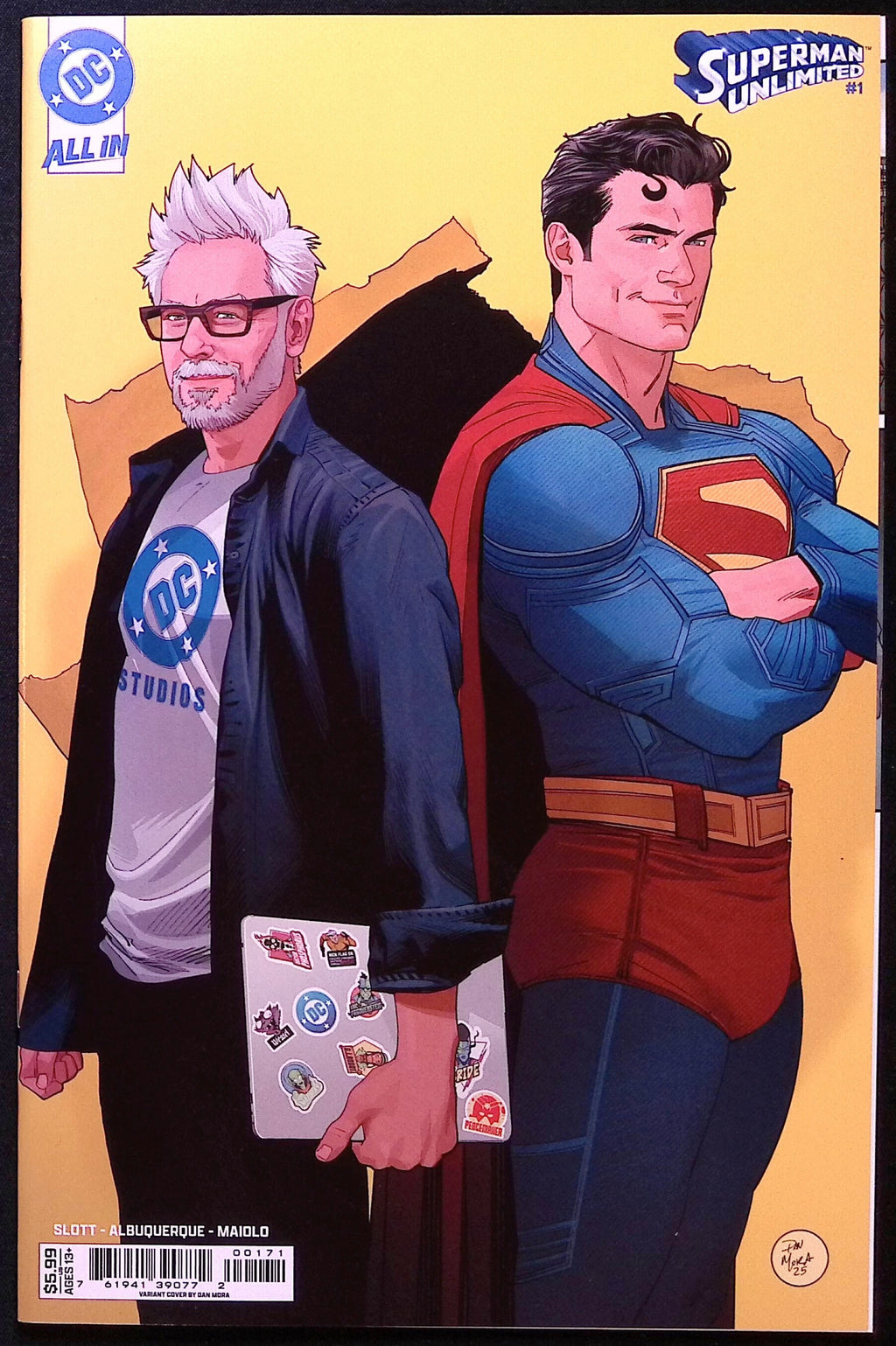 Superman Unlimited # 1 Dan Mora James Gunn Variant First Printing 2025 NM