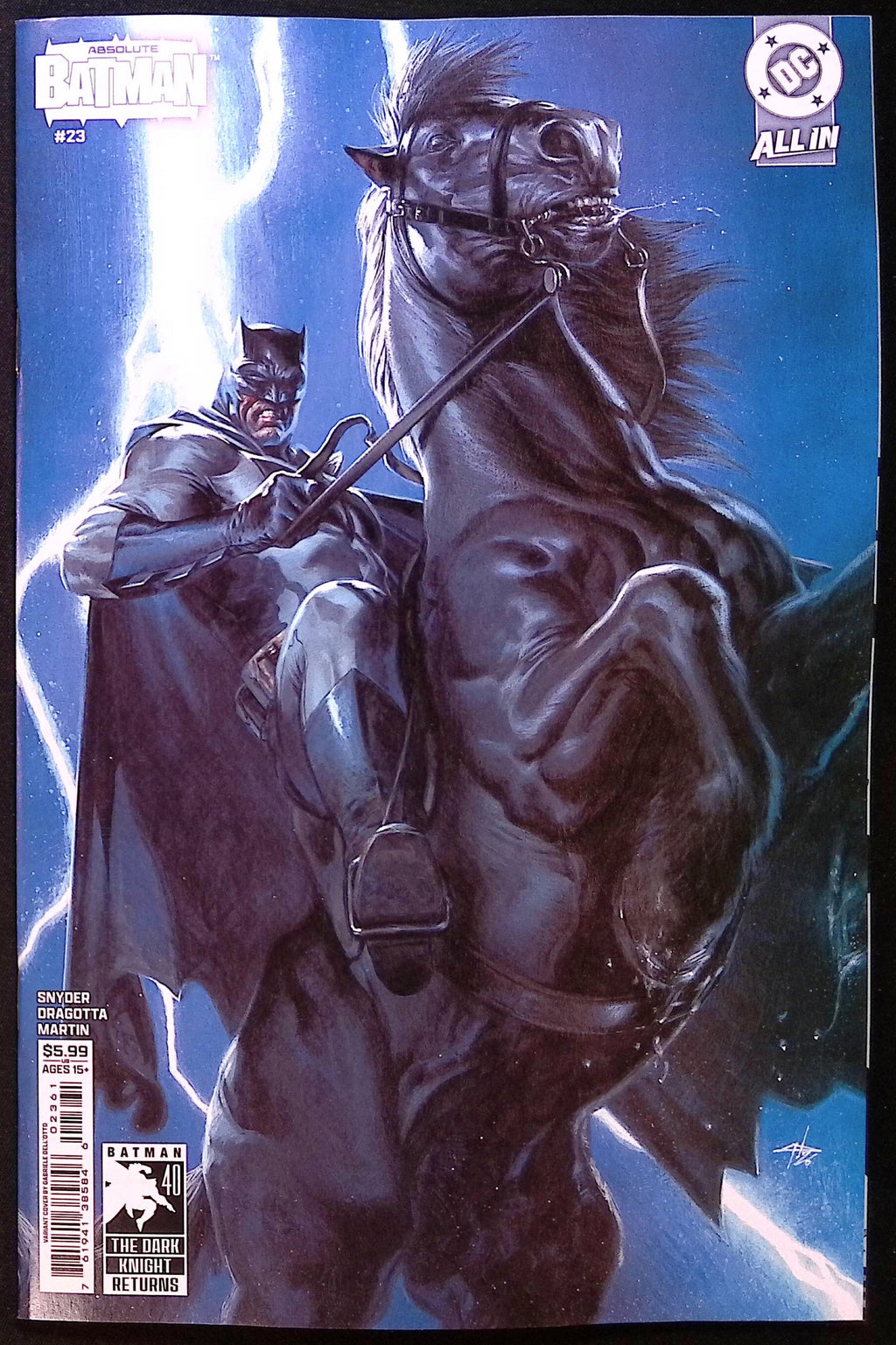 Absolute Batman # 23 Cover E Gabriele Dell'Otto Variant First Printing 2026 BN