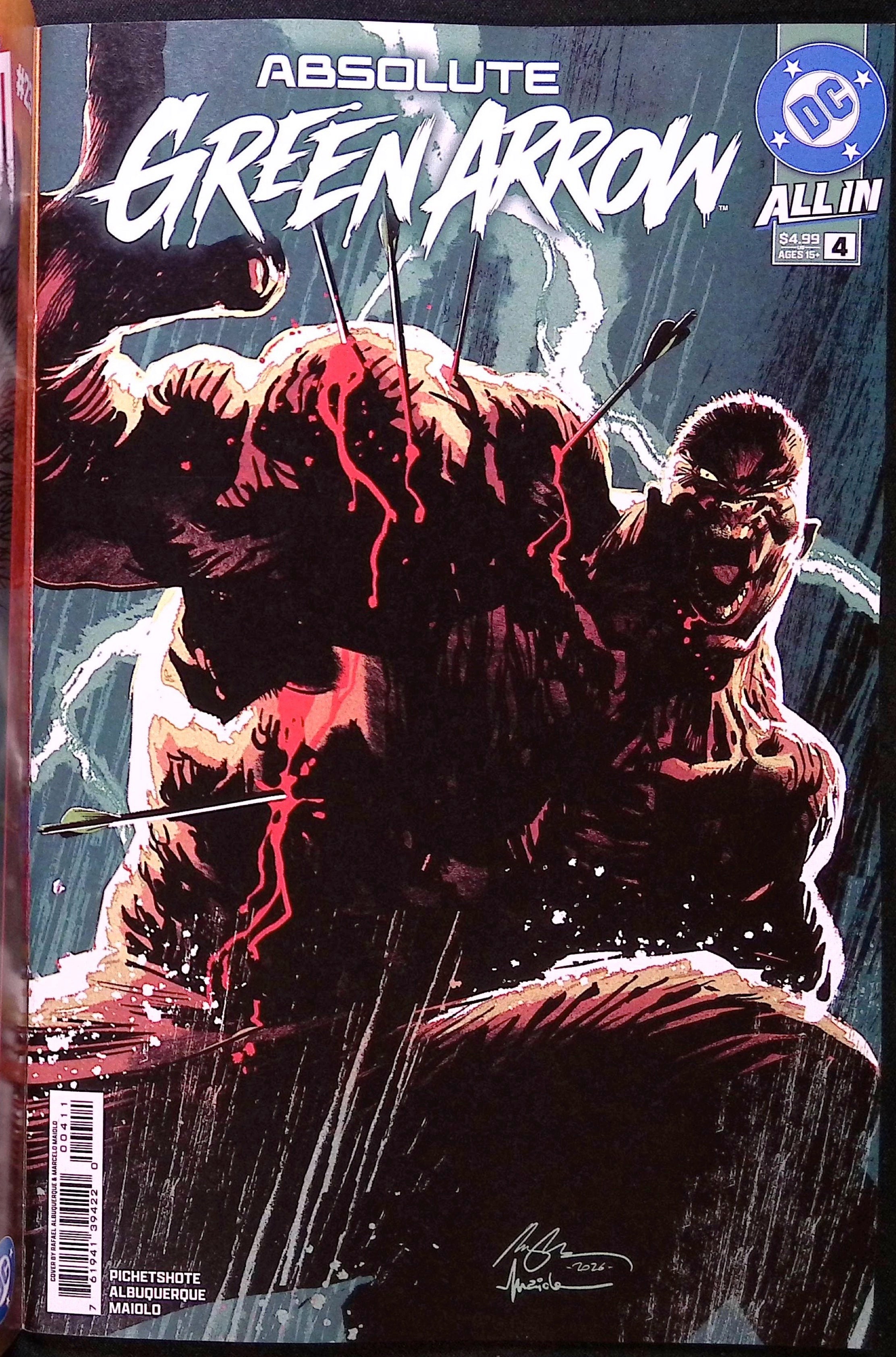 Absolute Green Arrow # 4 Cover D Gerald Parel Variant First Printing 2026 BN