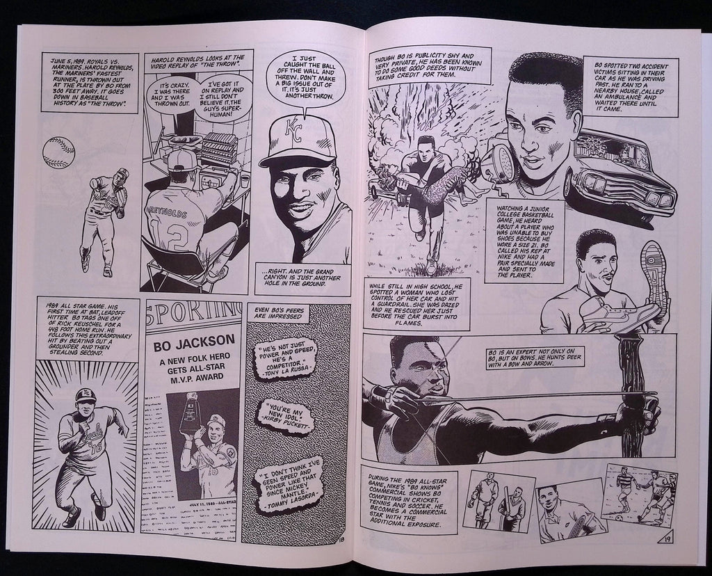 Baseball Superstars Comics # 2 Bo Jackson 1992 VF/NM