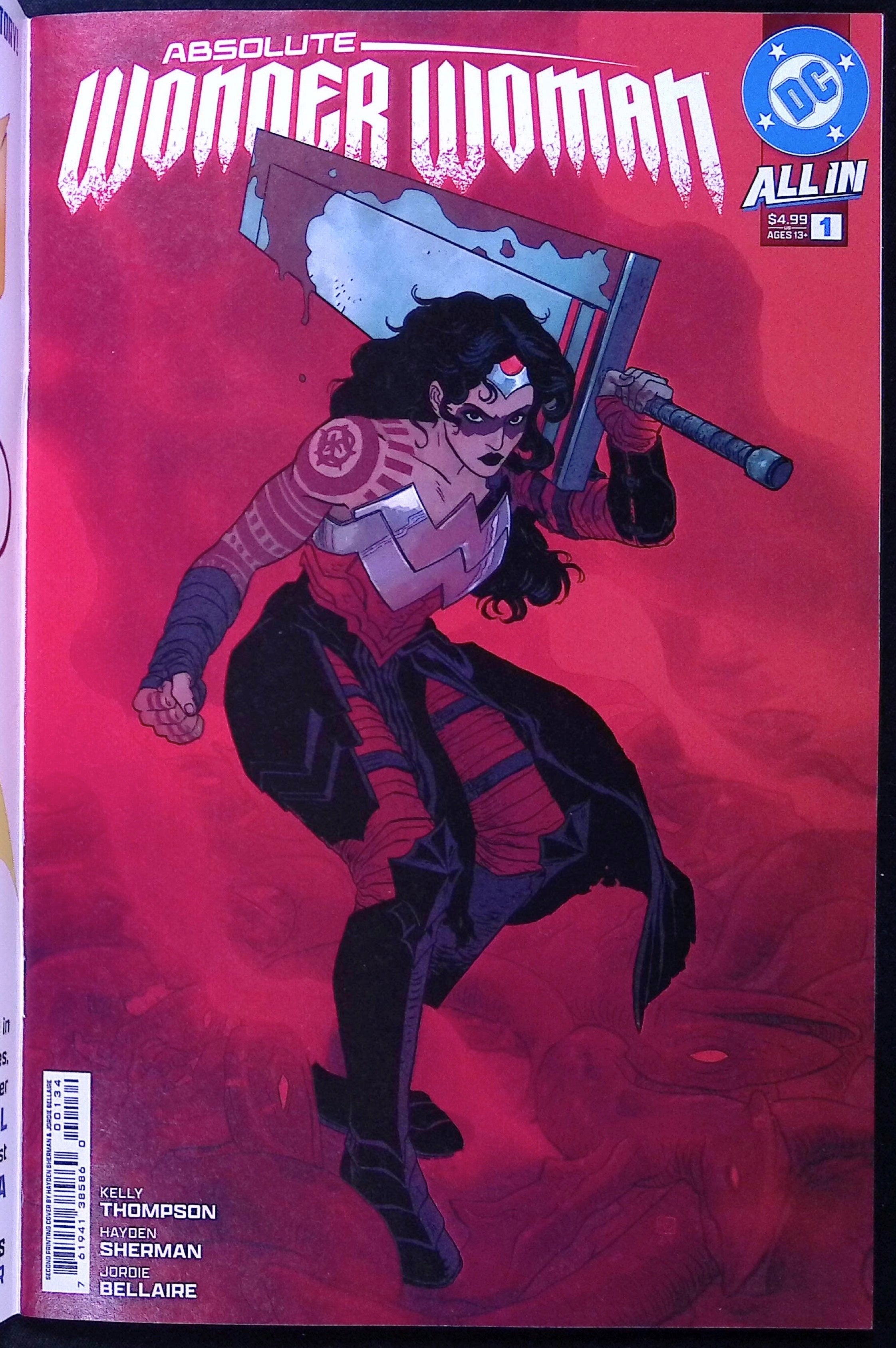 Absolute Wonder Woman # 1 Jeff Dekal Foil Variant Second Printing 2025 NM-
