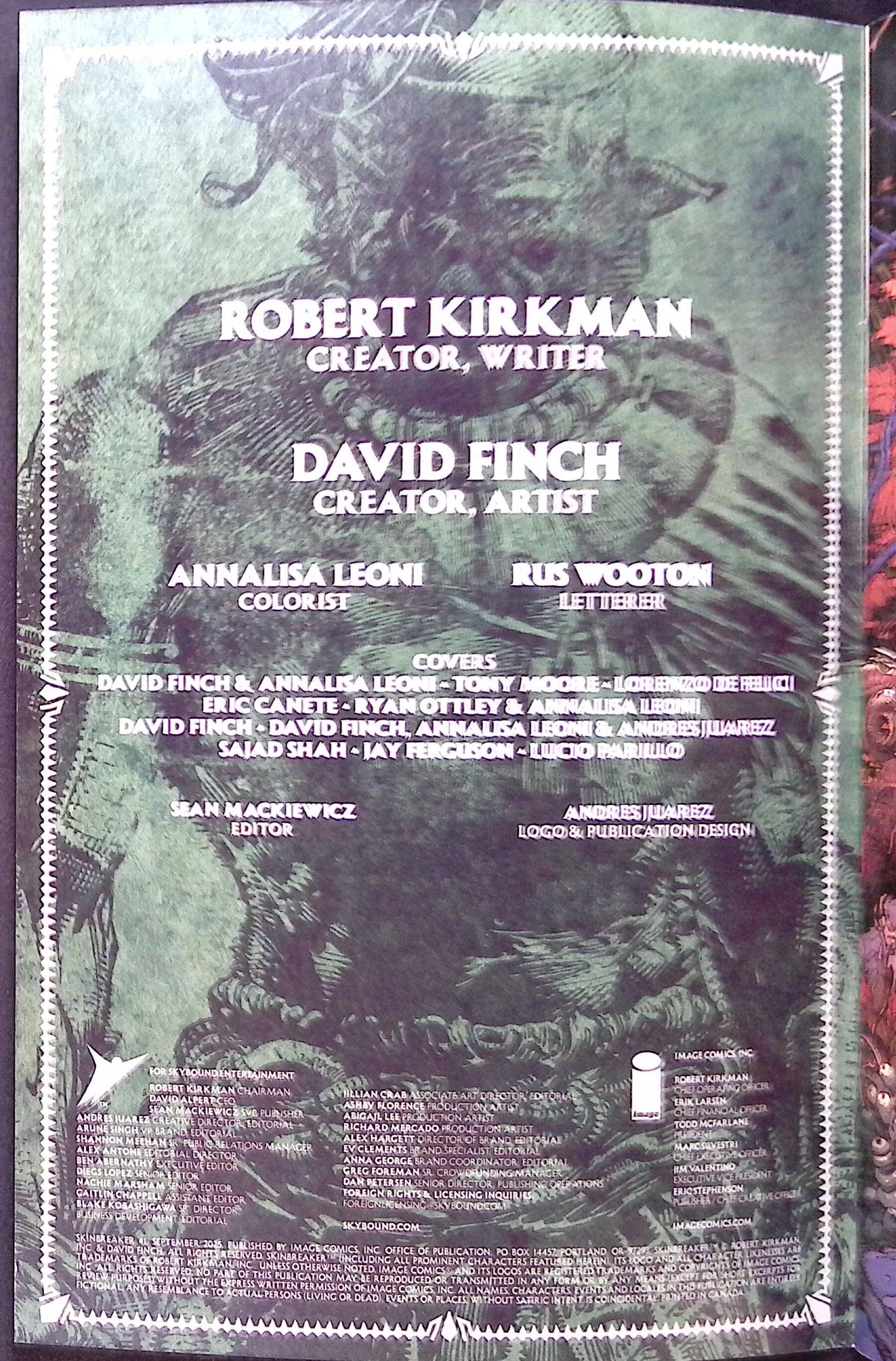 Skinbreaker # 1 Cover A First Printing 2025 NM