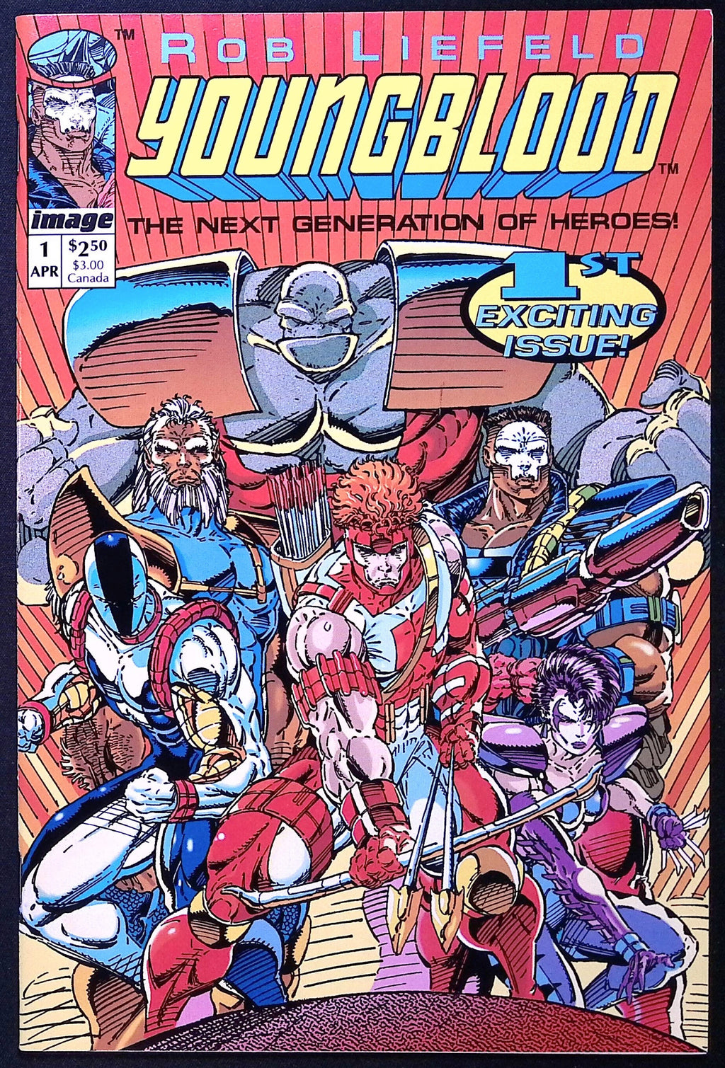 Youngblood # 1 First Image Comic Rob Liefeld First Printing 1992 NM