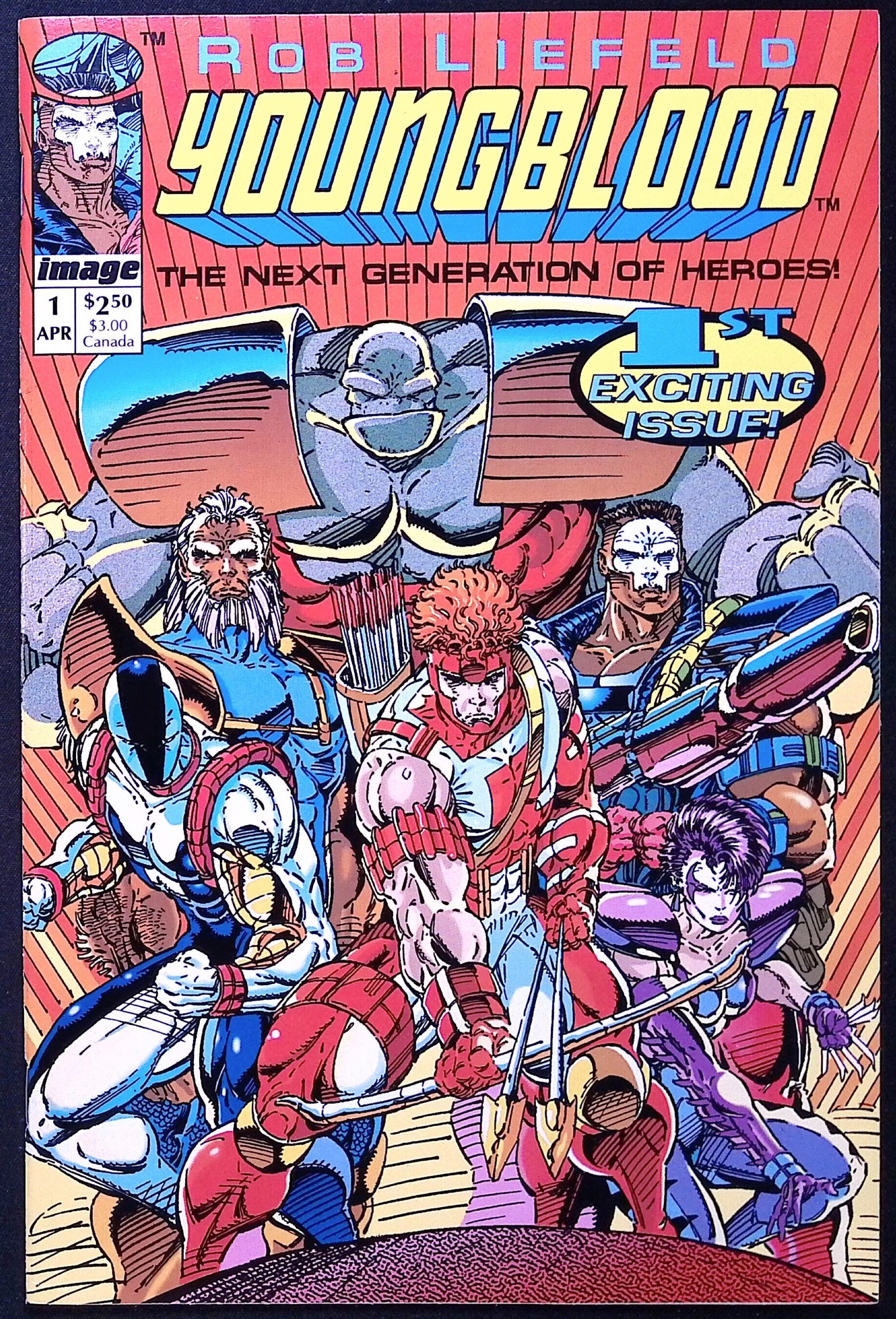 Youngblood # 1 First Image Comic Rob Liefeld First Printing 1992 NM-