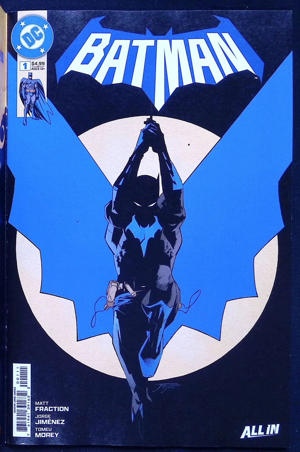 Batman # 1 Blind As A Bat Frank Quitely Foil Variant 2025 NM