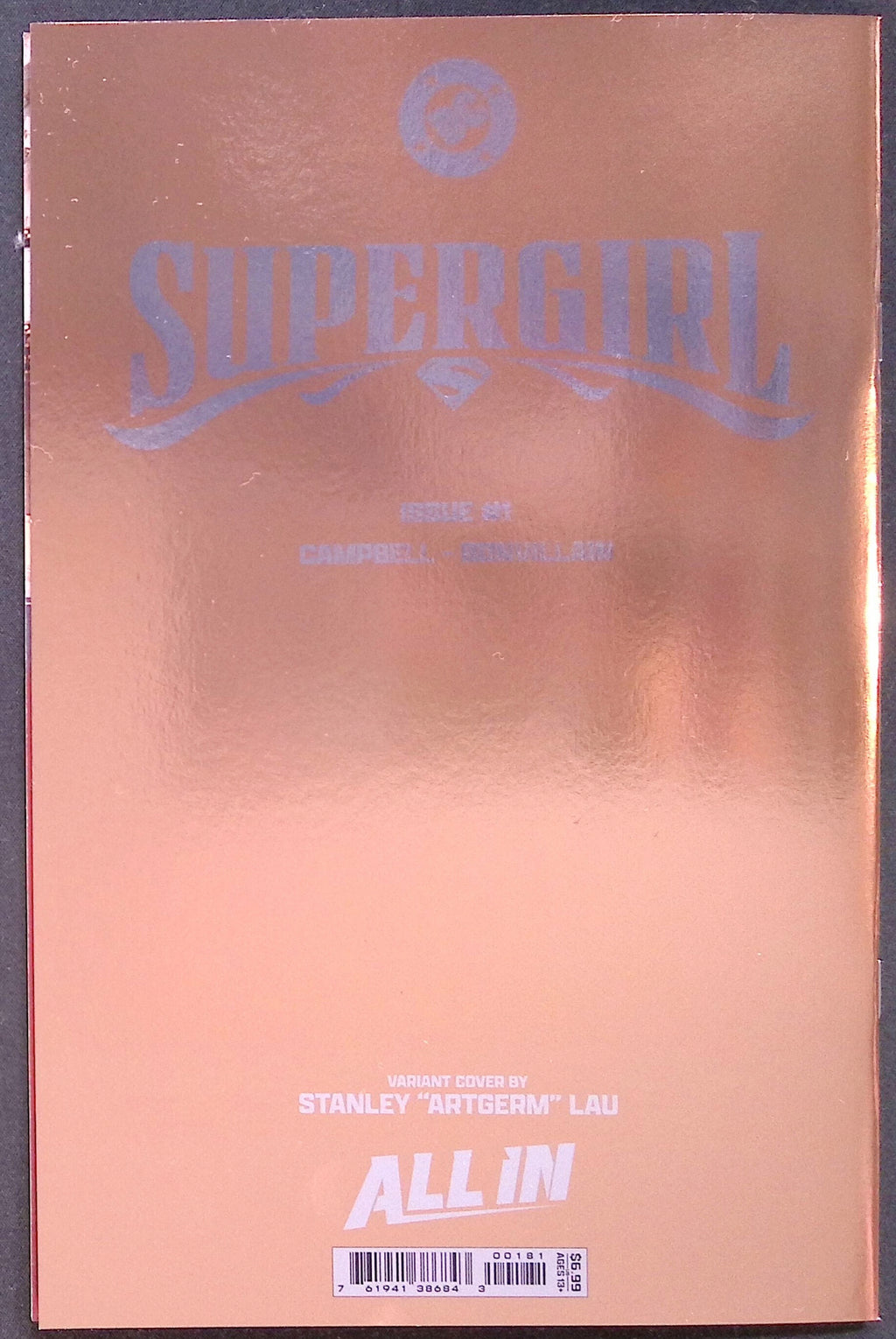 Supergirl # 1 Stanley "Artgerm" Lau Foil Variant 2025 NM