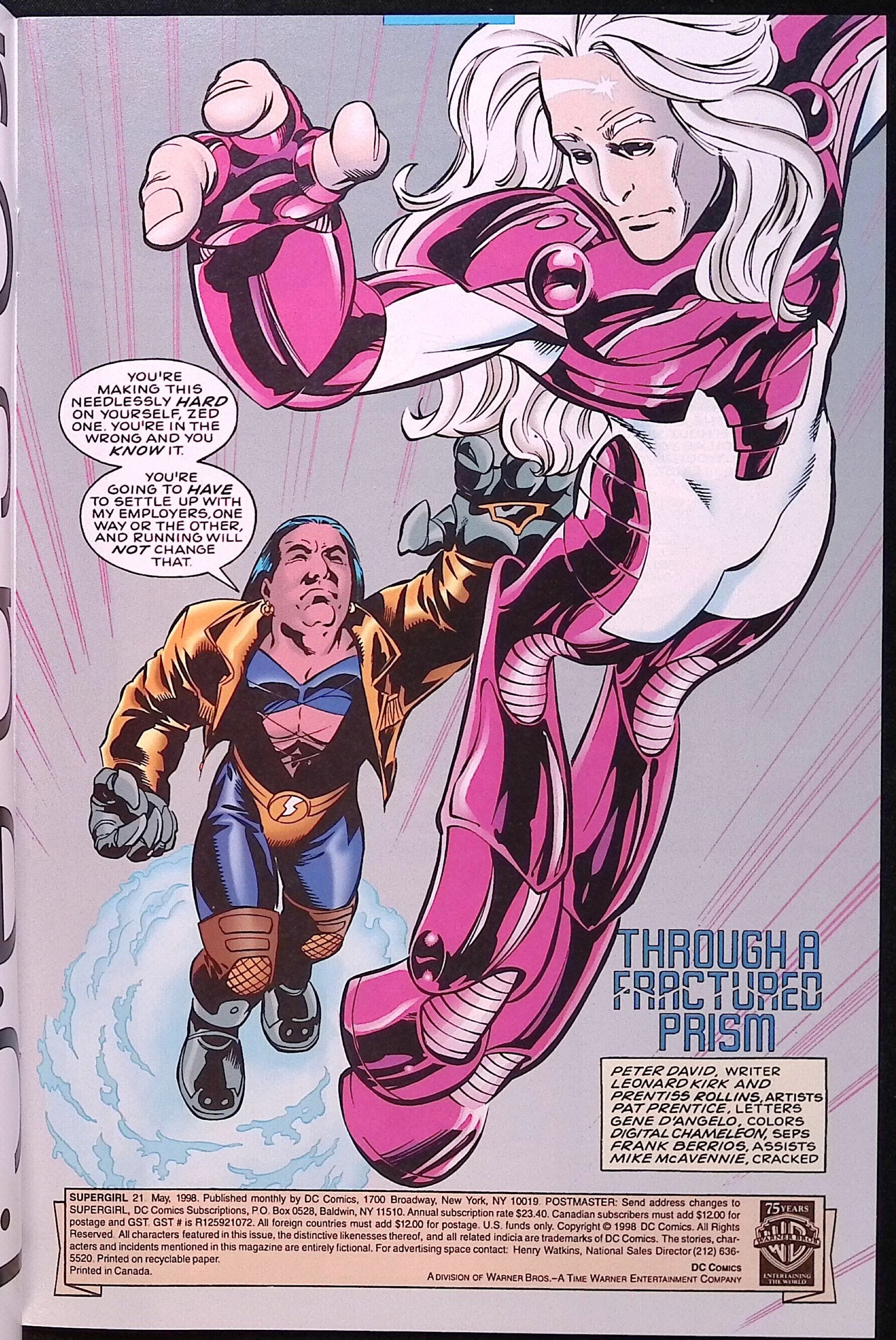 Supergirl # 21  1998 NM-