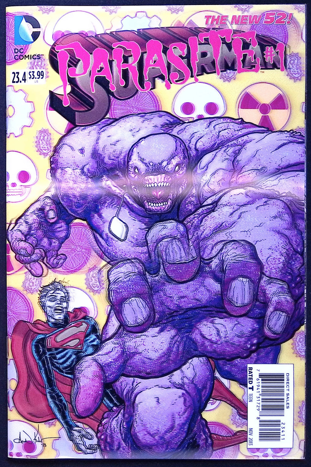 Superman # 23.4: Parasite # 1 3-D Lenticular Motion Cover 2013 NM