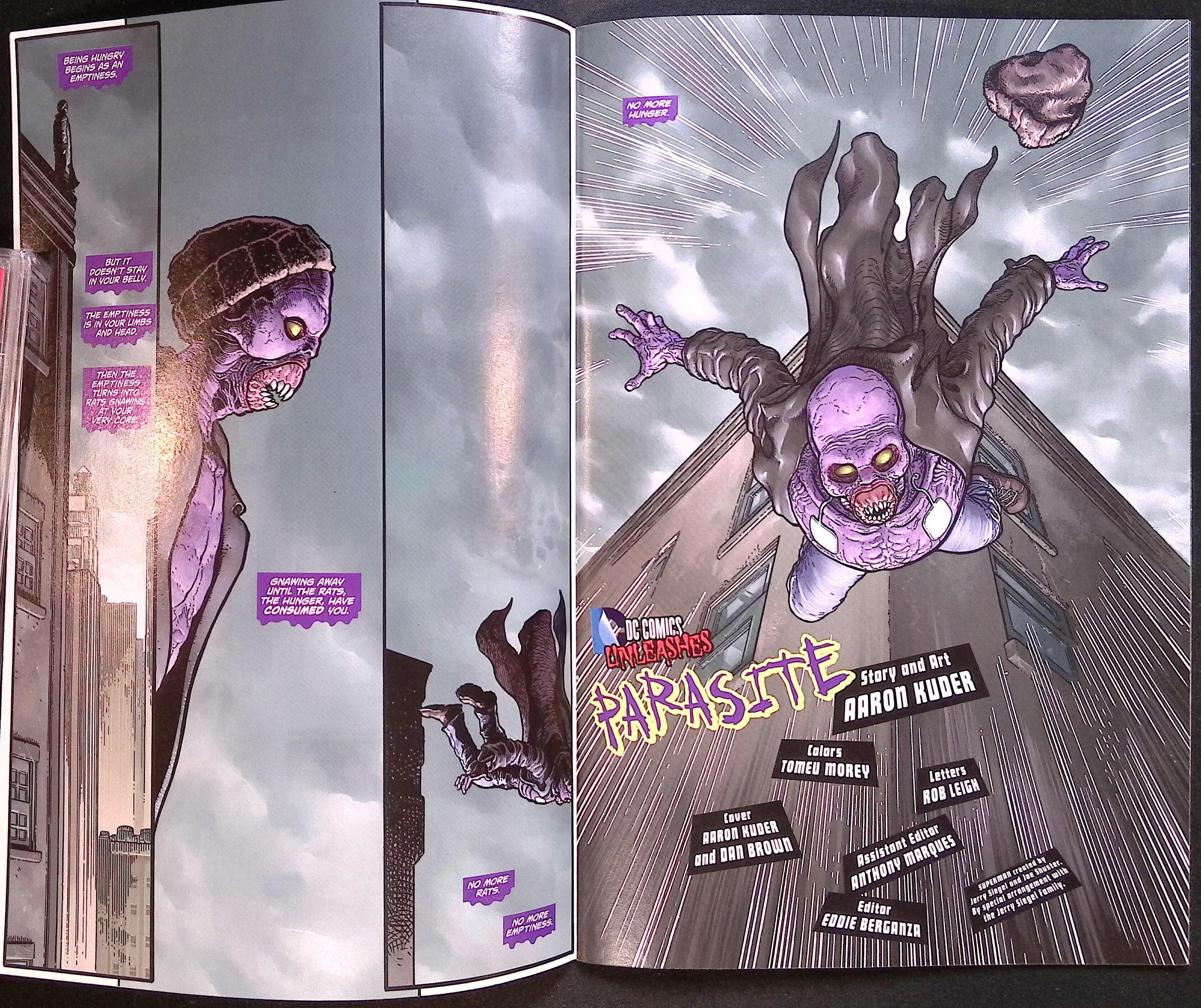 Superman # 23.4: Parasite # 1 3-D Lenticular Motion Cover 2013 NM