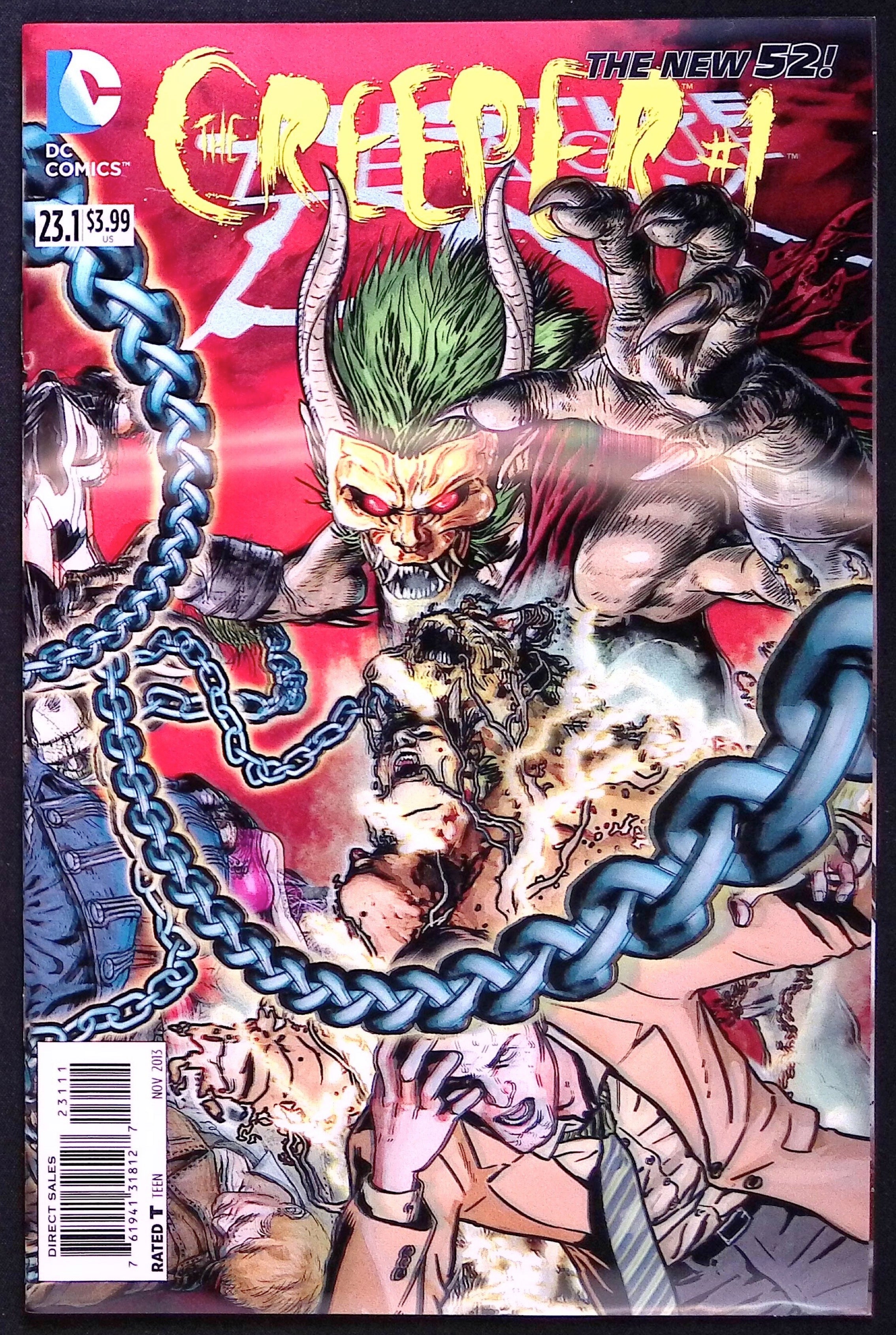 Justice League Dark #23.1: The Creeper # 1 3D Lenticular Motion Cover 2013 NM